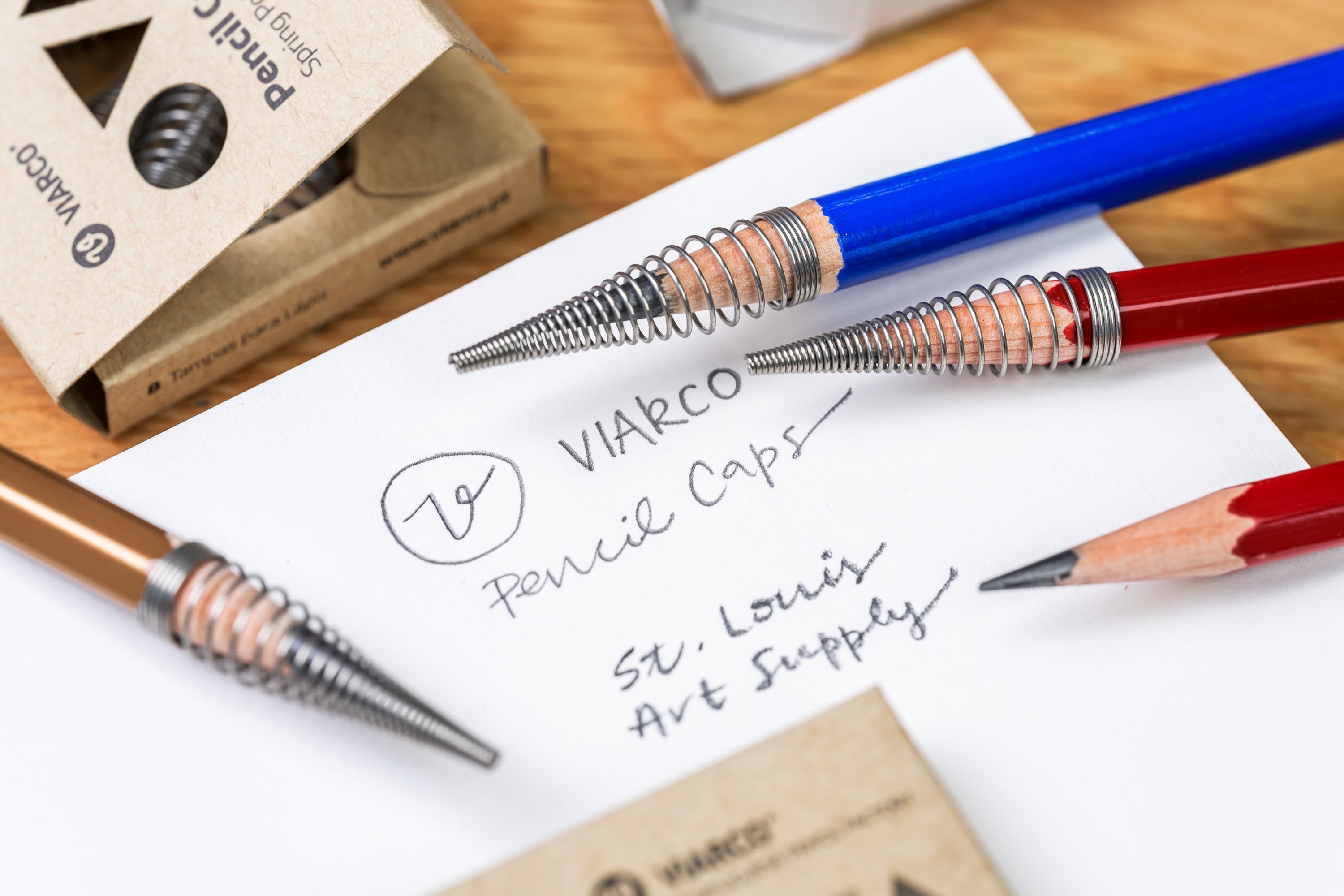 Spring Point Pencil Caps, Set of 8