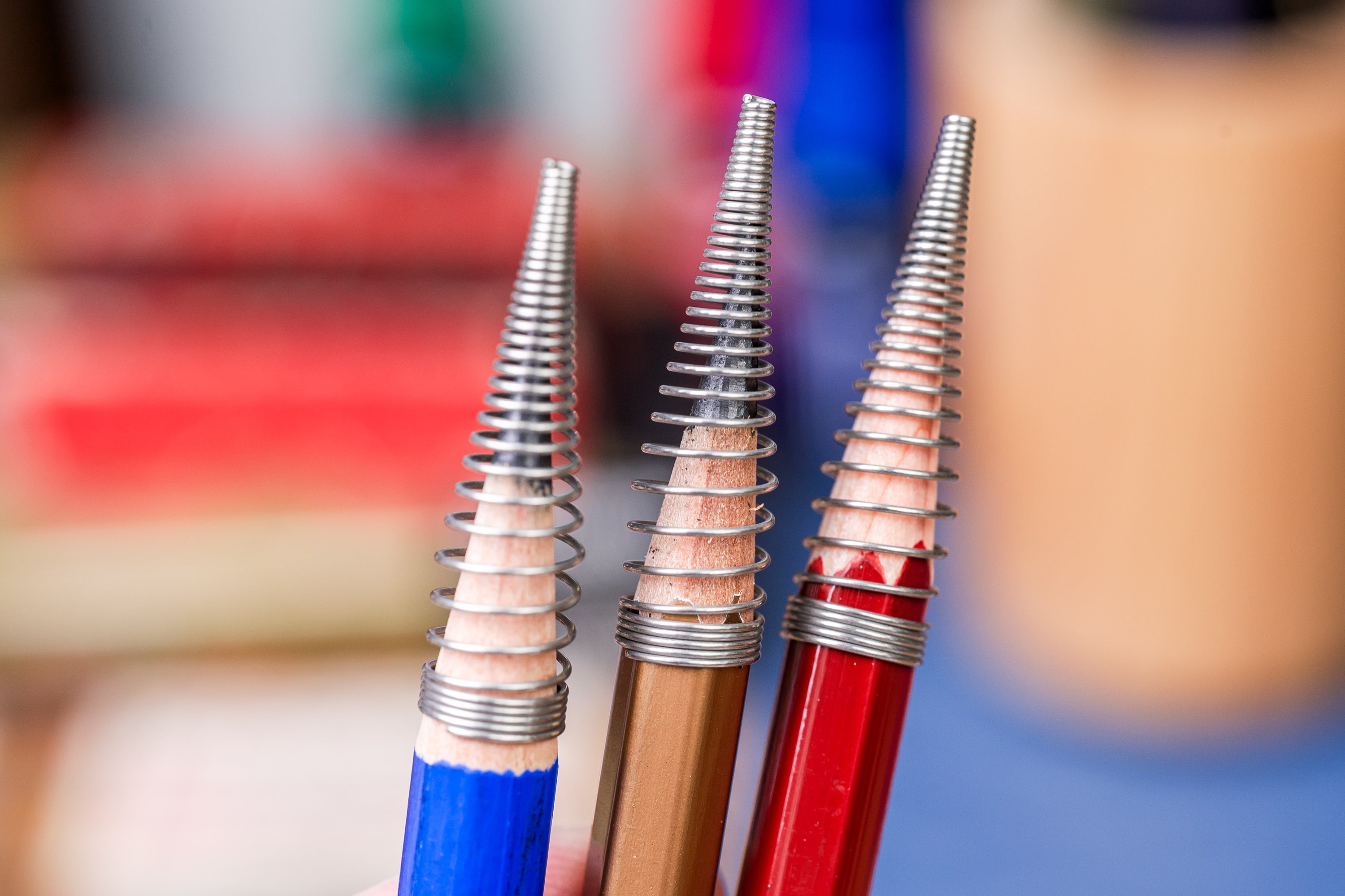 Spring Point Pencil Caps, Set of 8