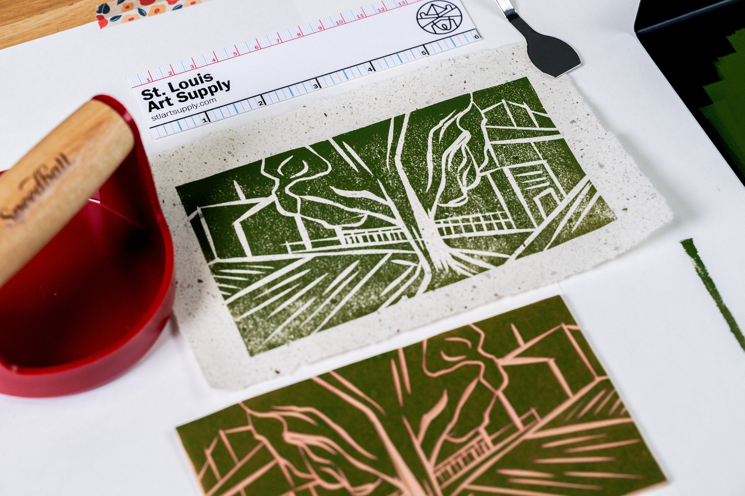 Tea Leaf Washi Paper, 5 Large Sheets