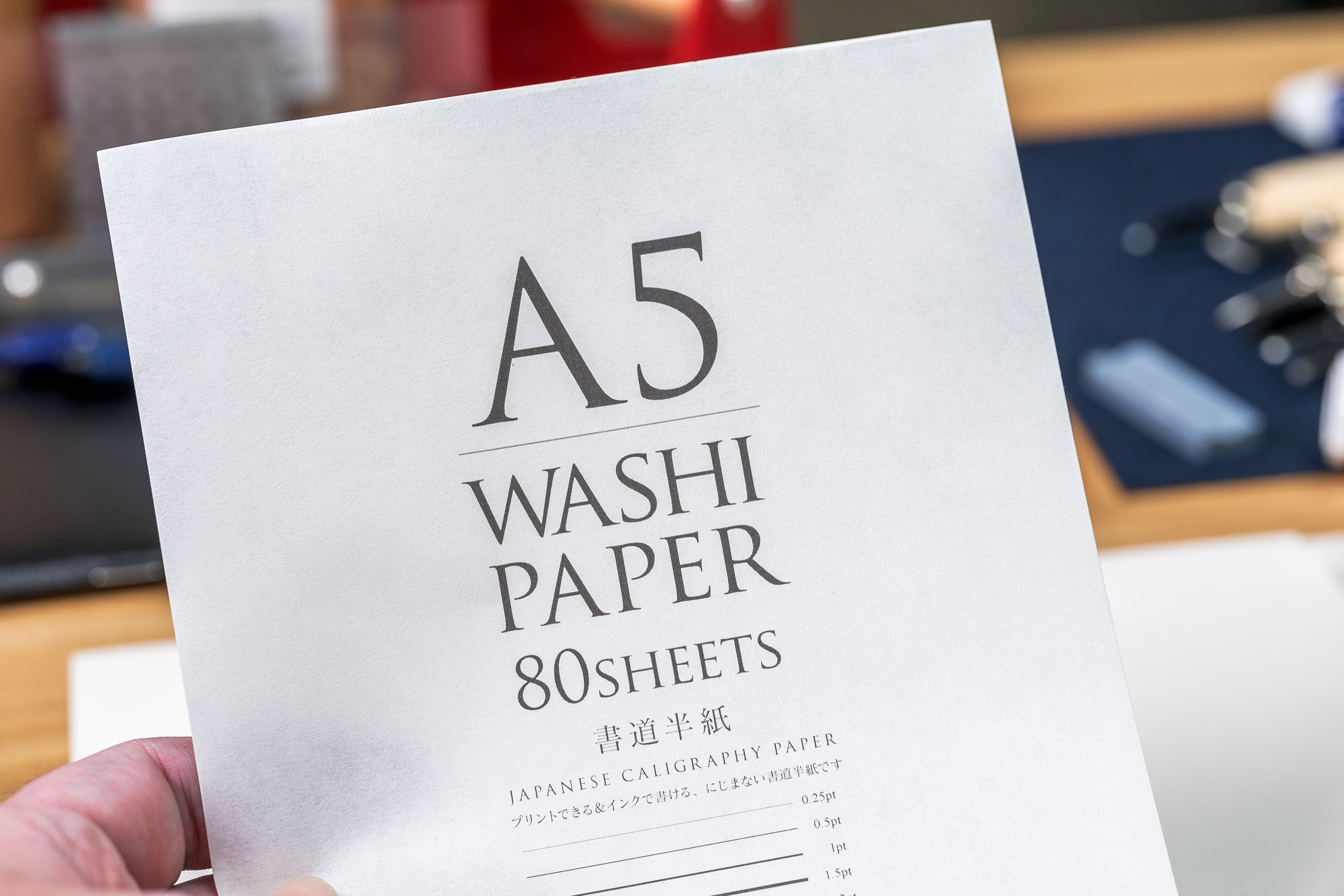 White Washi Paper, A4, 100 Sheets