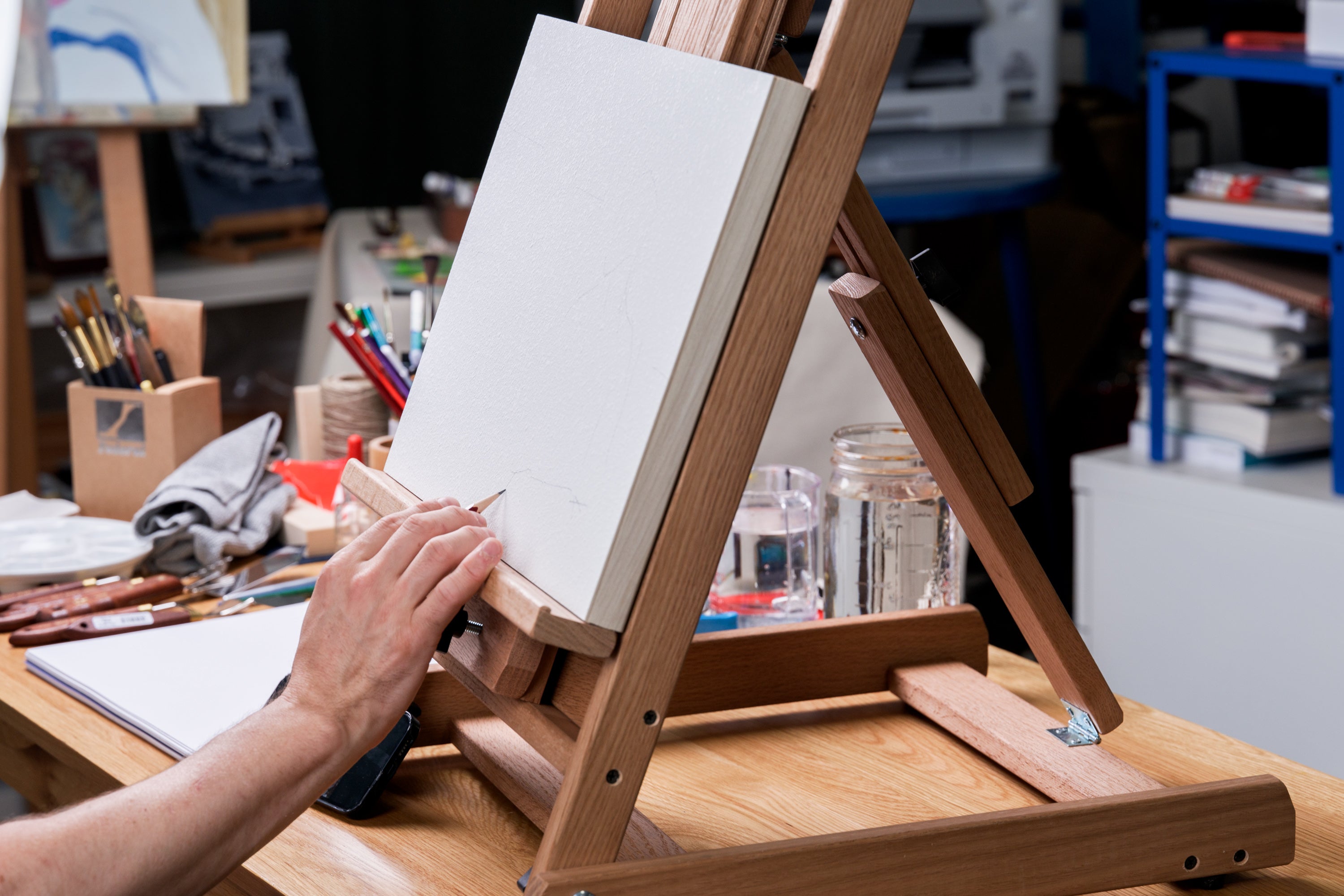 Watercolor Painting Panel, 7/8" Cradled