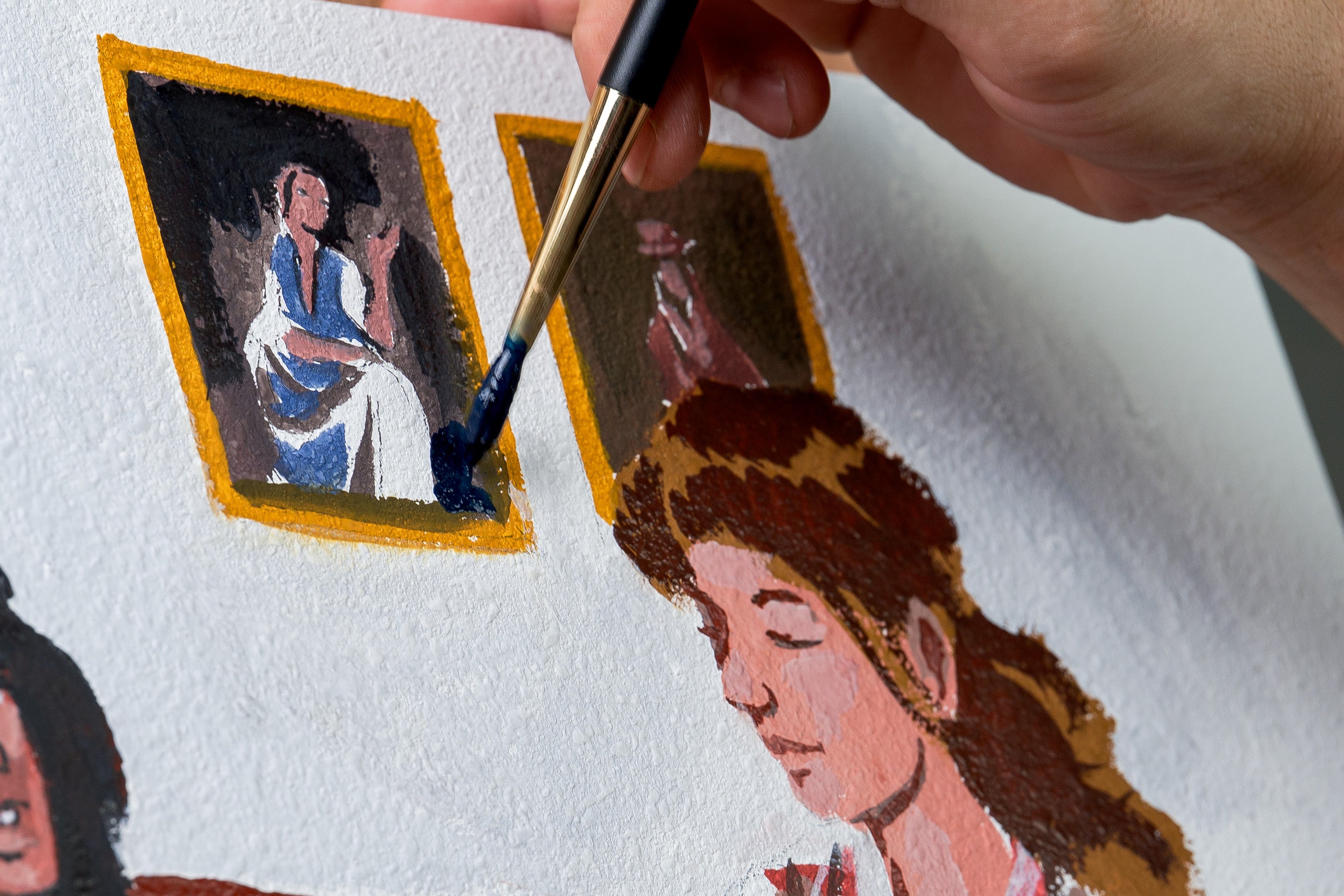 Watercolor Painting Panel, 7/8" Cradled