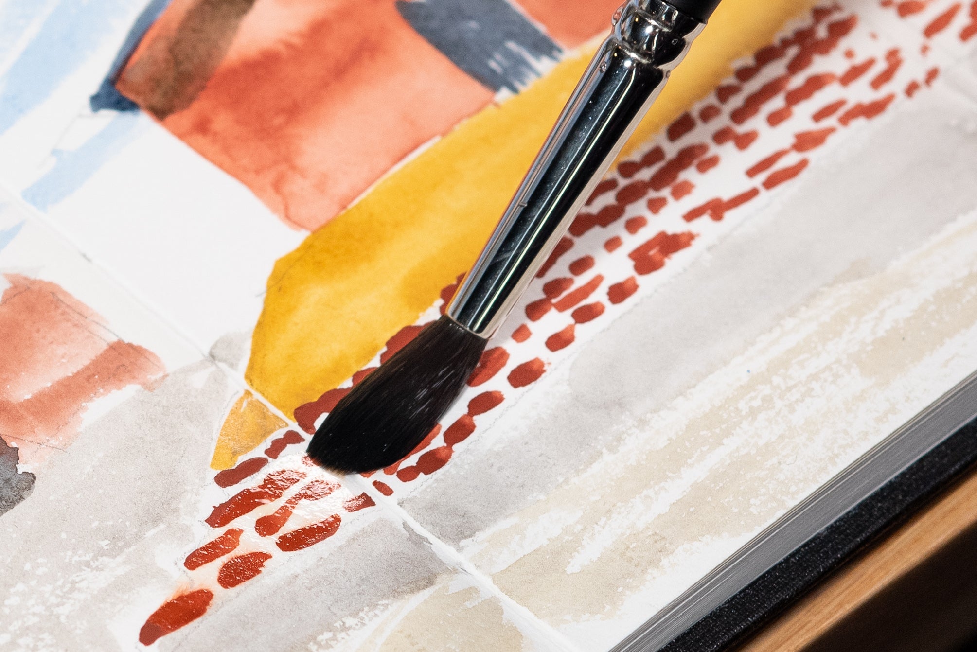 Schmincke - Horadam Watercolor Half Pan, #534 Permanent Green Olive - St. Louis Art Supply