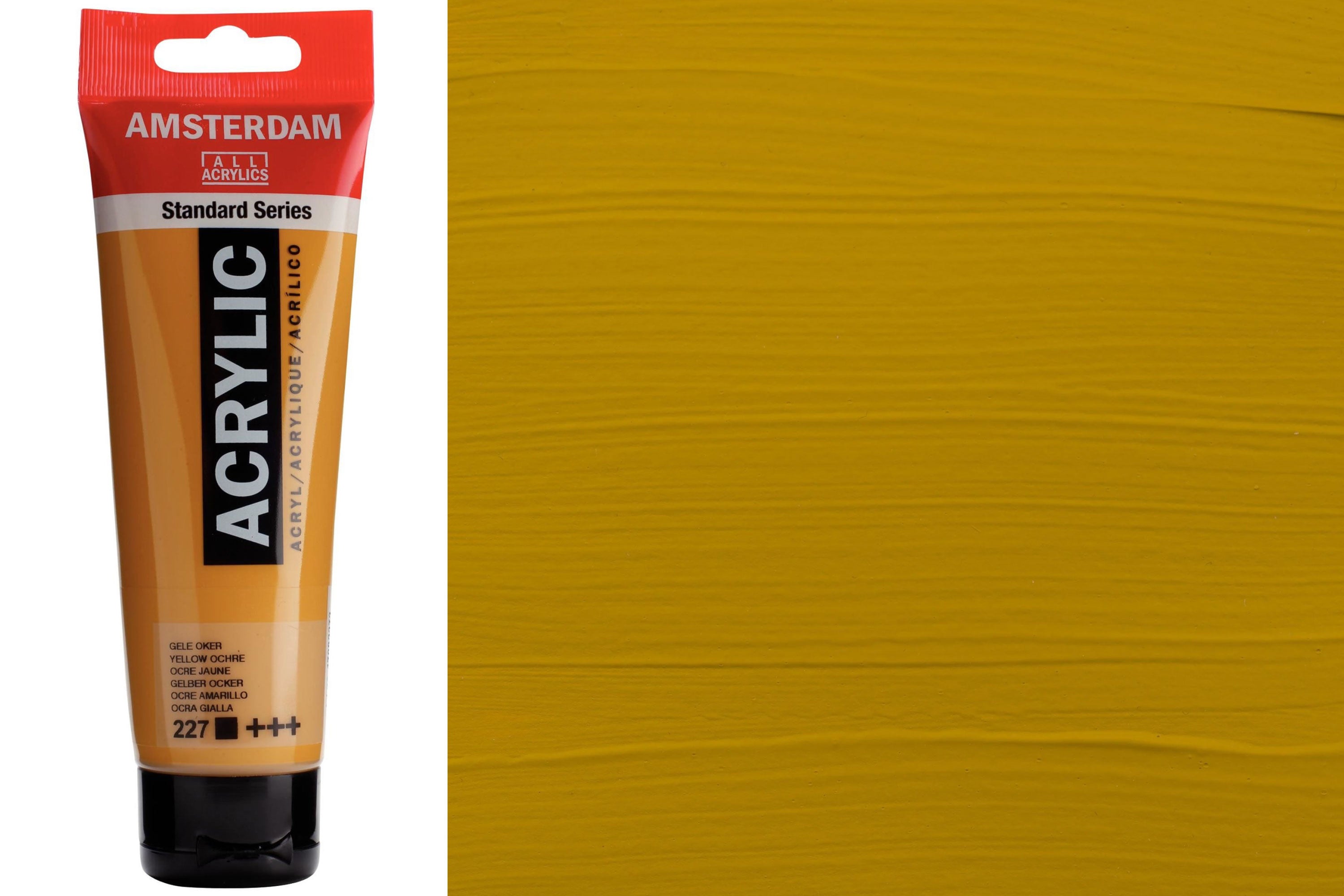 Amsterdam Standard Acrylic Colors, 120 mL, Yellow Ochre