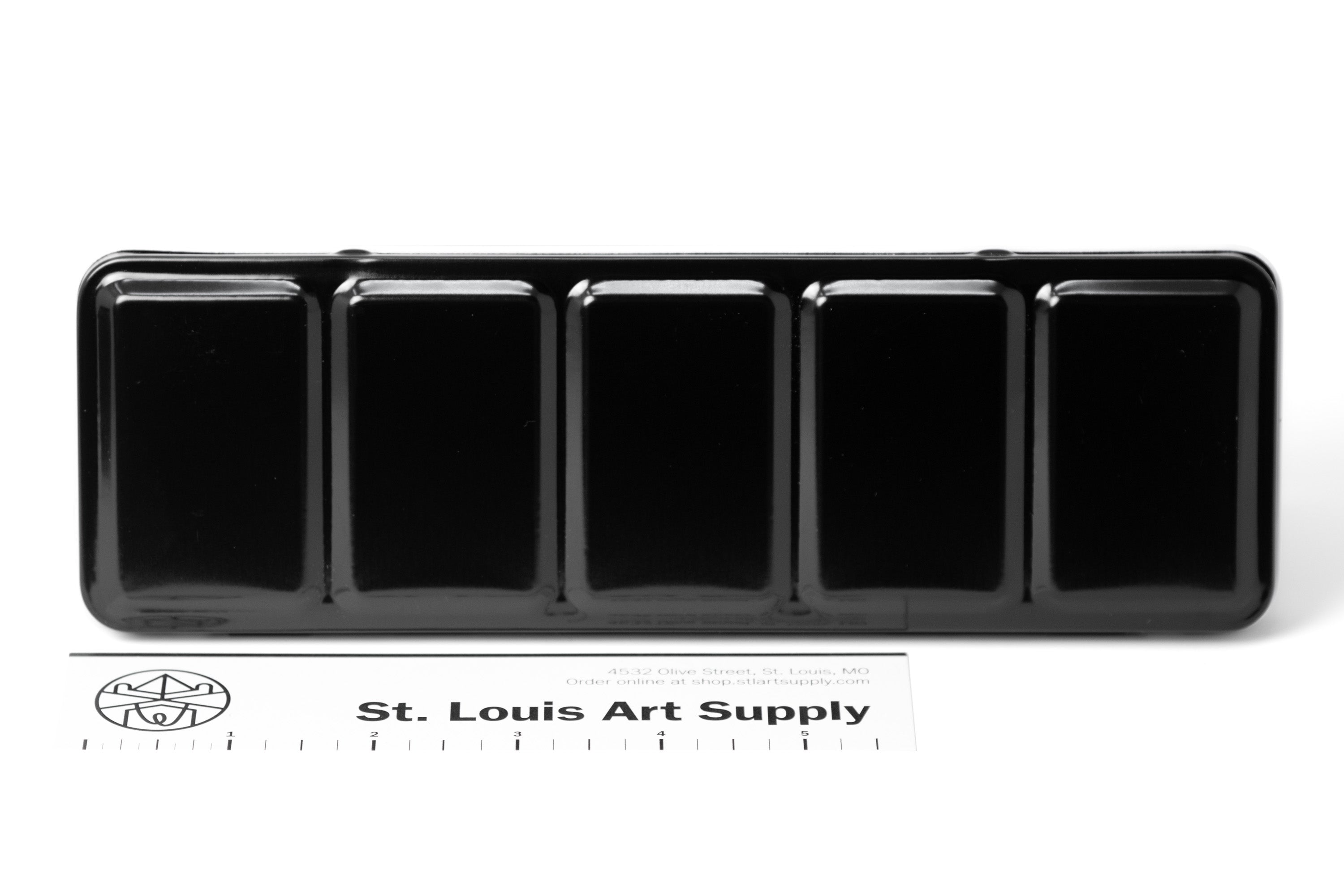 St. Louis Art Supply - Enameled metal watercolor tin, 24 slots - St. Louis Art Supply