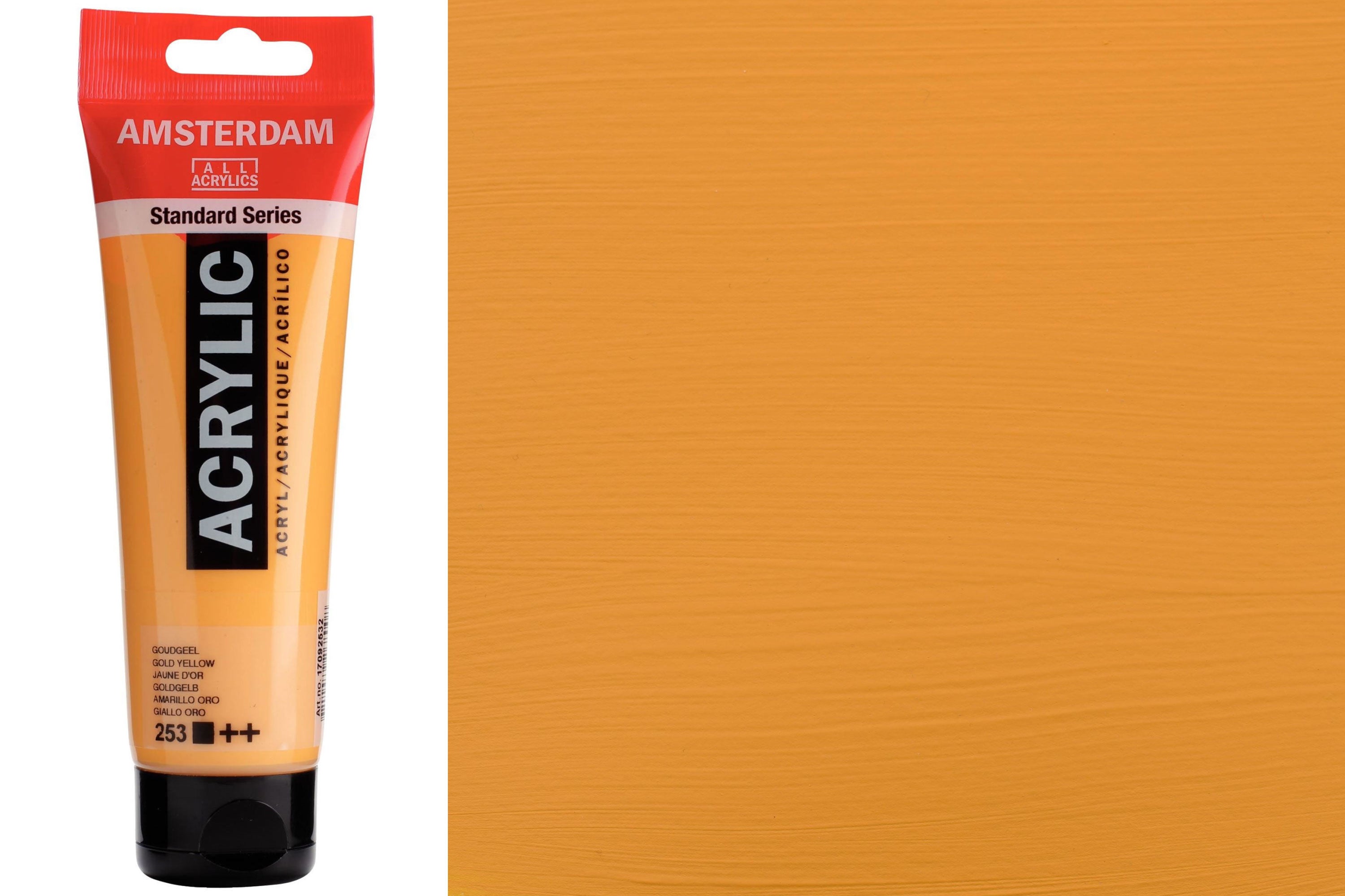 Amsterdam Standard Acrylic Colors, 120 mL, Gold Yellow