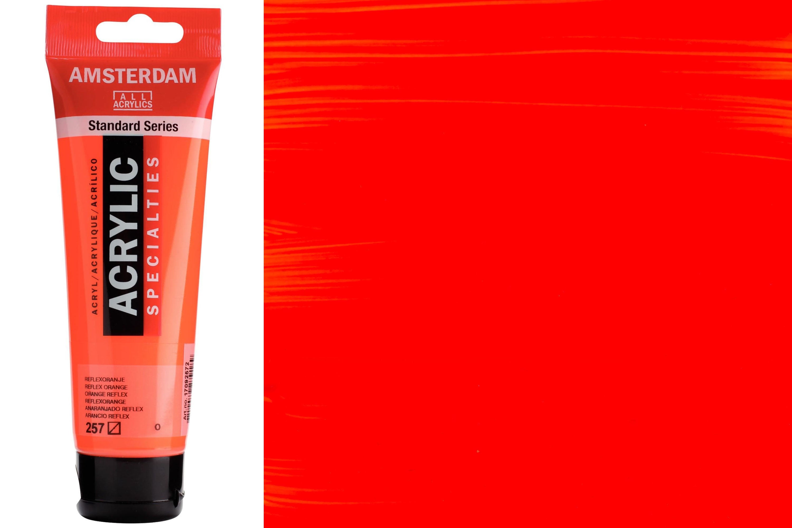 Amsterdam Standard Acrylic Colors, 120 mL, Reflex Orange