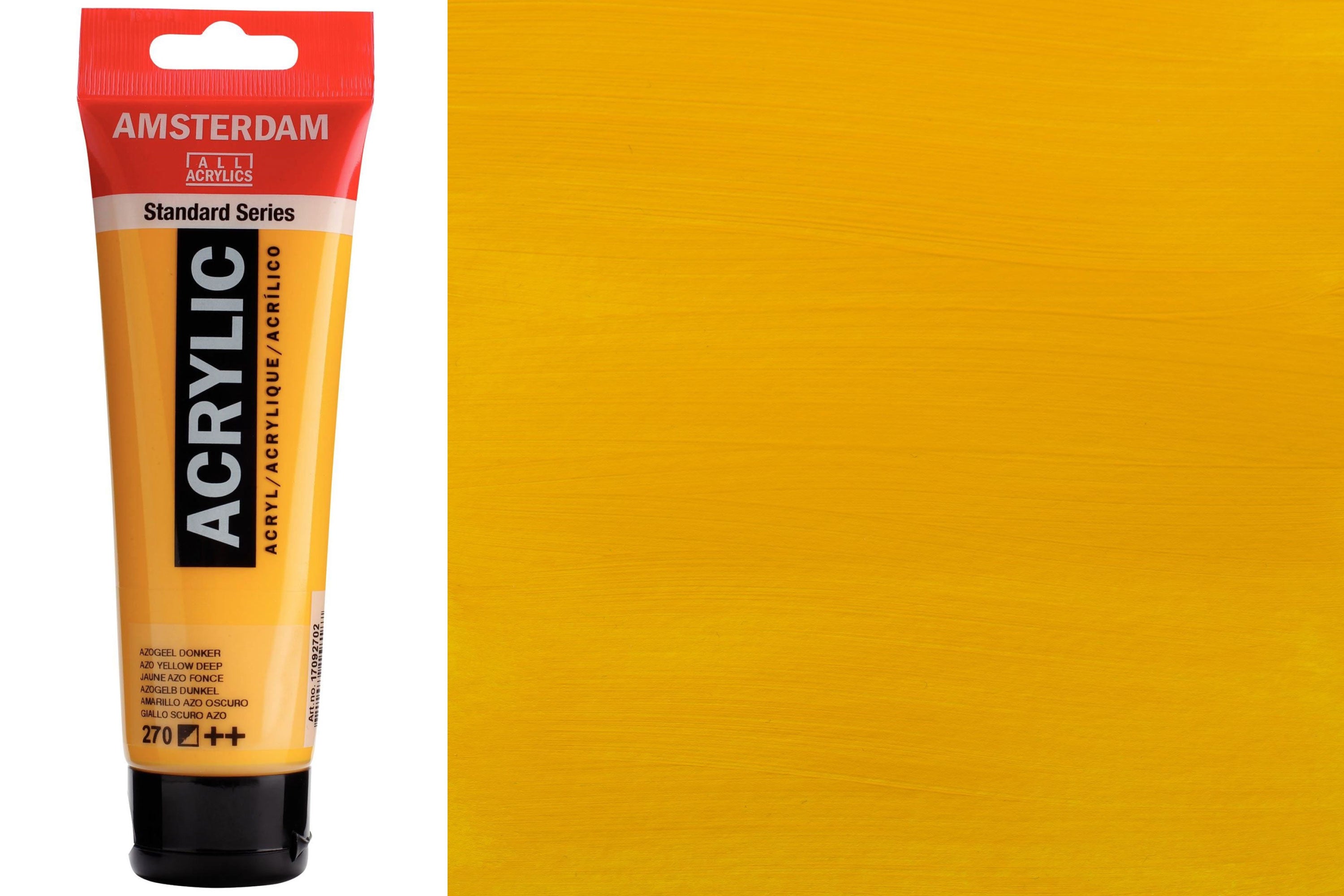 Amsterdam Standard Acrylic Colors, 120 mL, Azo Yellow Deep