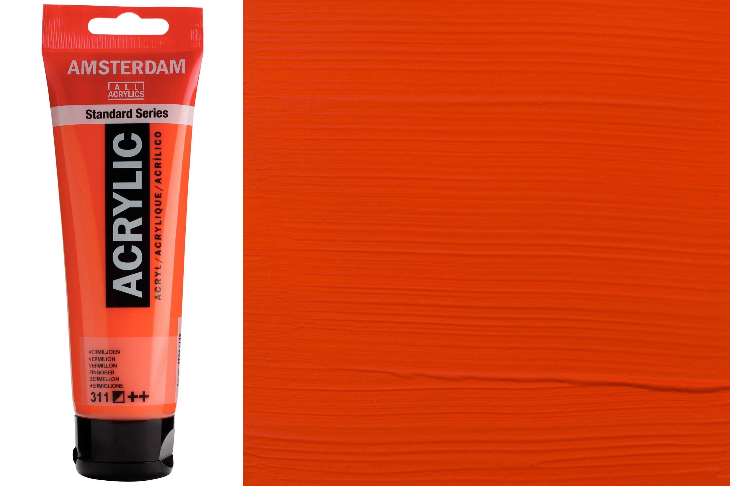 Amsterdam Standard Acrylic Colors, 120 mL, Vermilion
