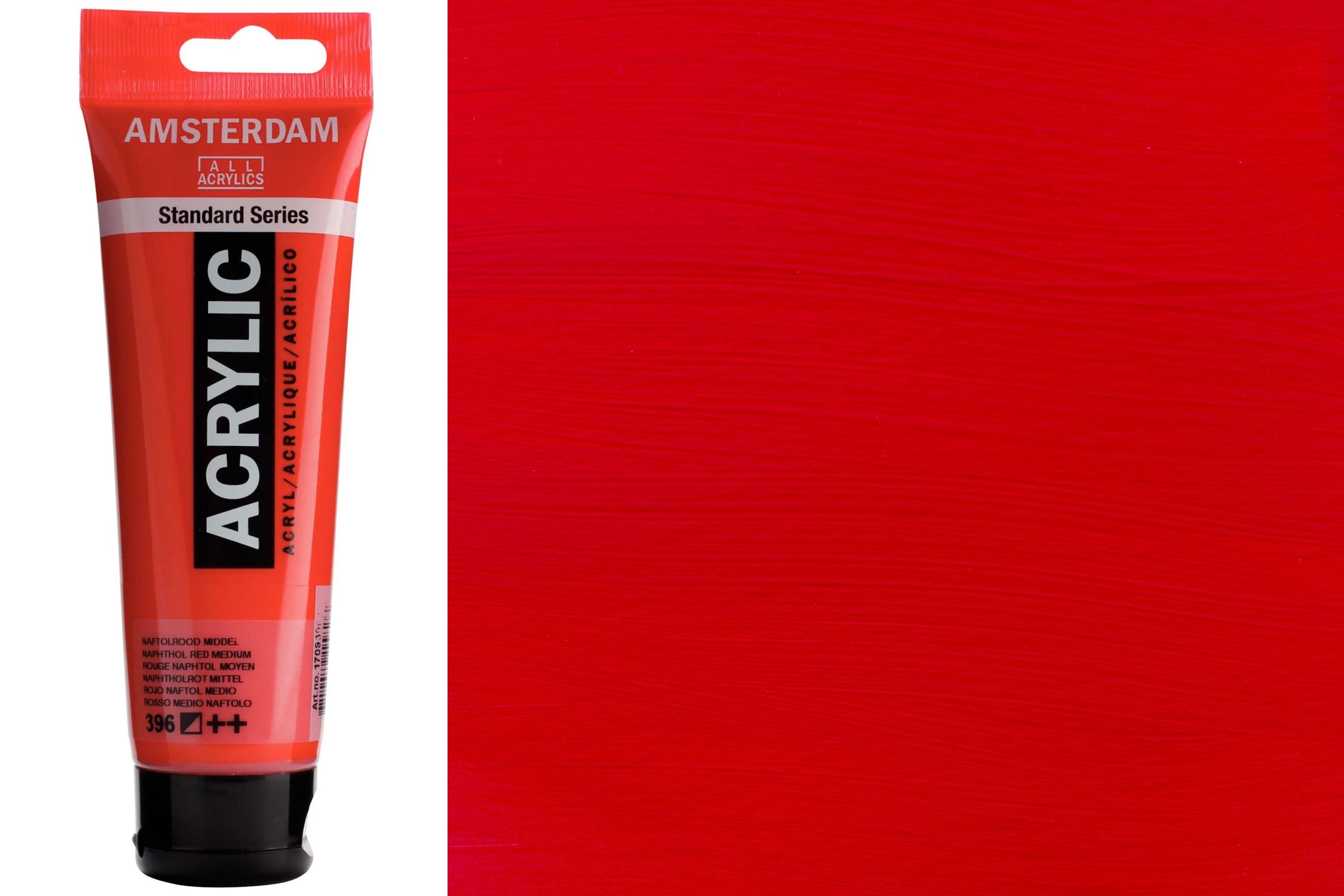 Amsterdam Standard Acrylic Colors, 120 mL, Naphthol Red Medium