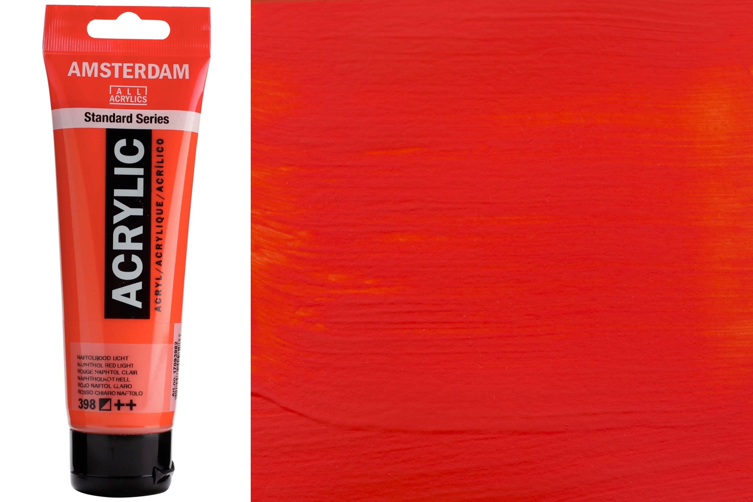 Amsterdam Standard Acrylic Colors, 120 mL, Naphthol Red Light