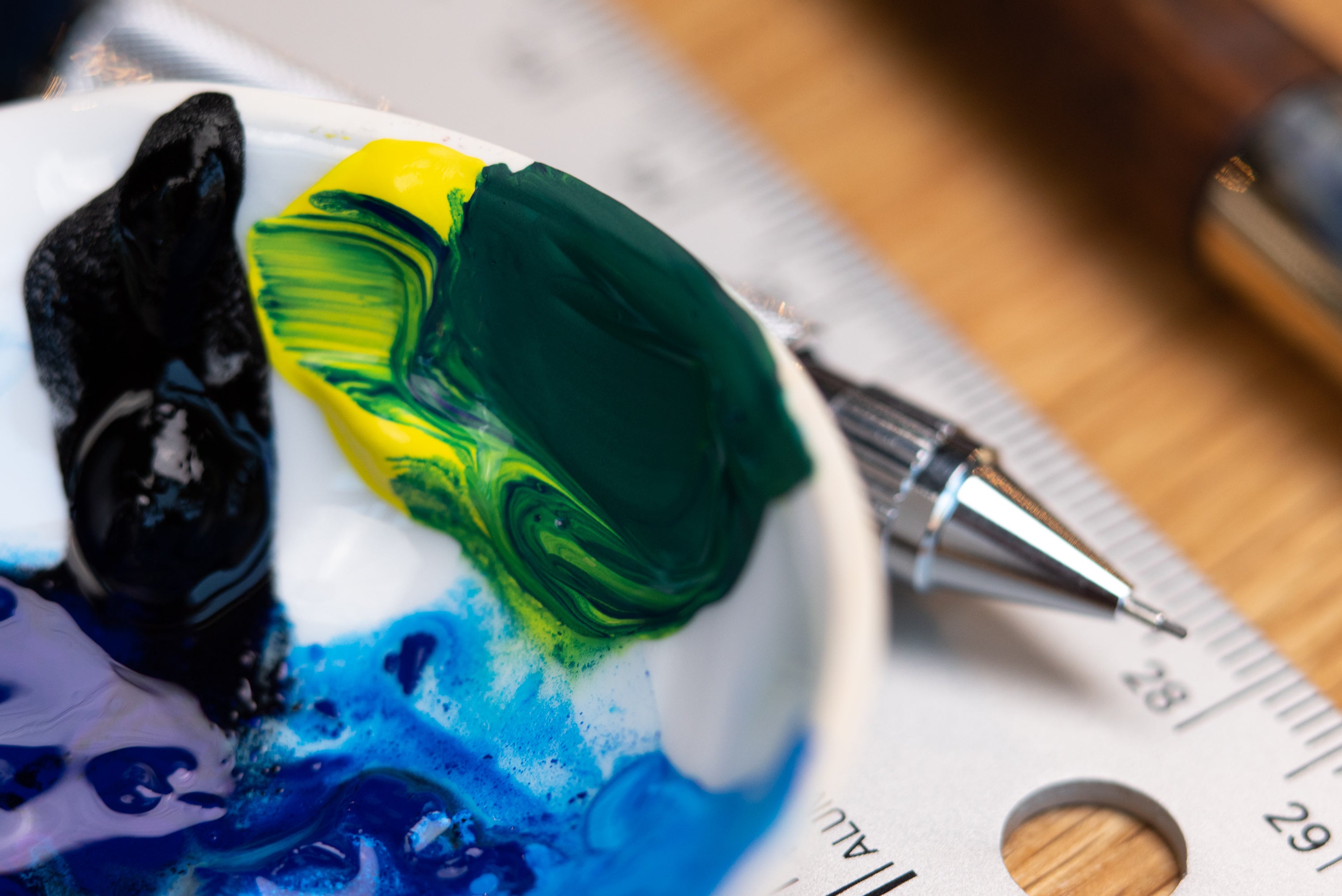 Schmincke - Horadam Gouache, 15 mL, #520 Helio Green Bluish - St. Louis Art Supply