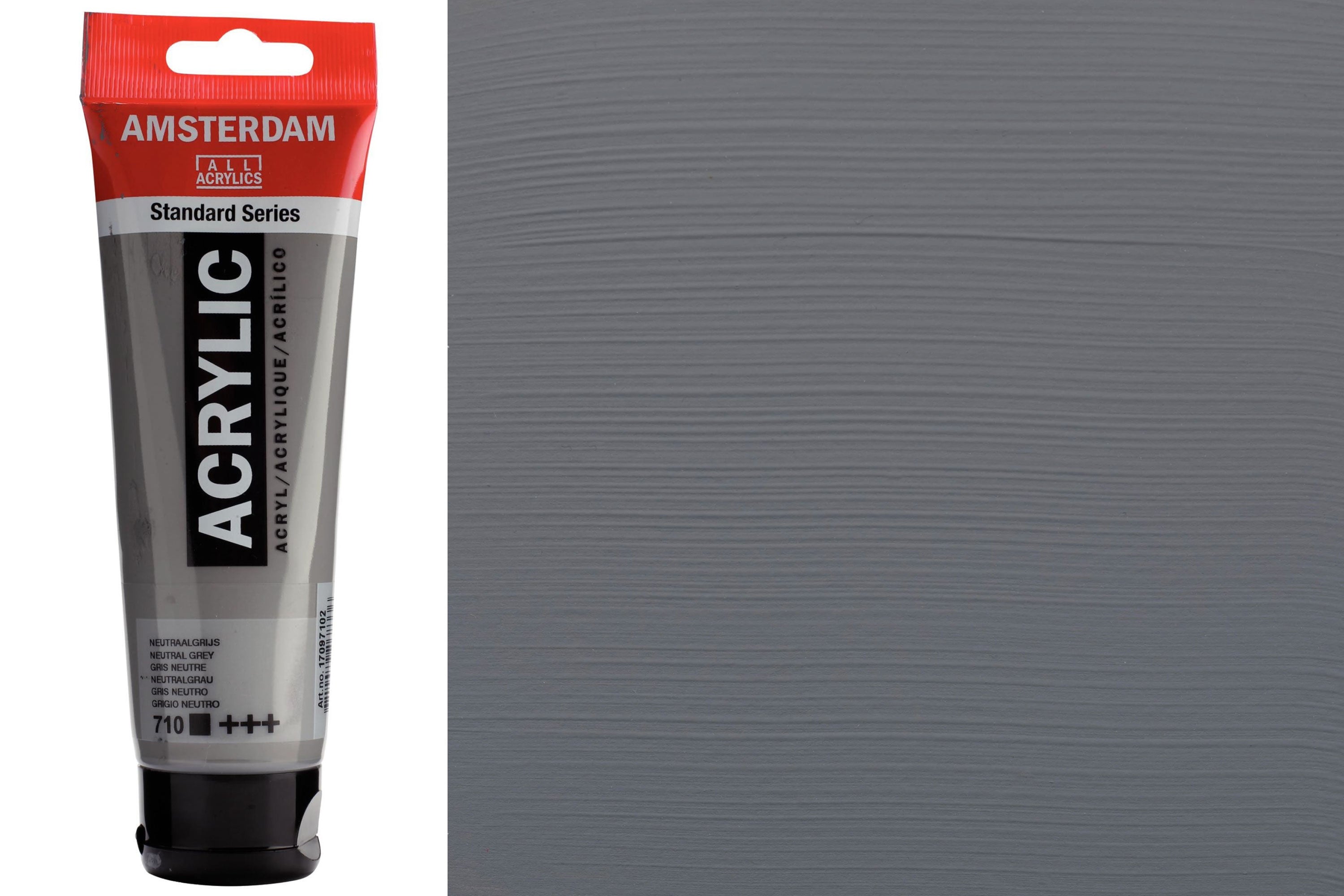 Amsterdam Standard Acrylic Colors, 120 mL, Neutral Grey