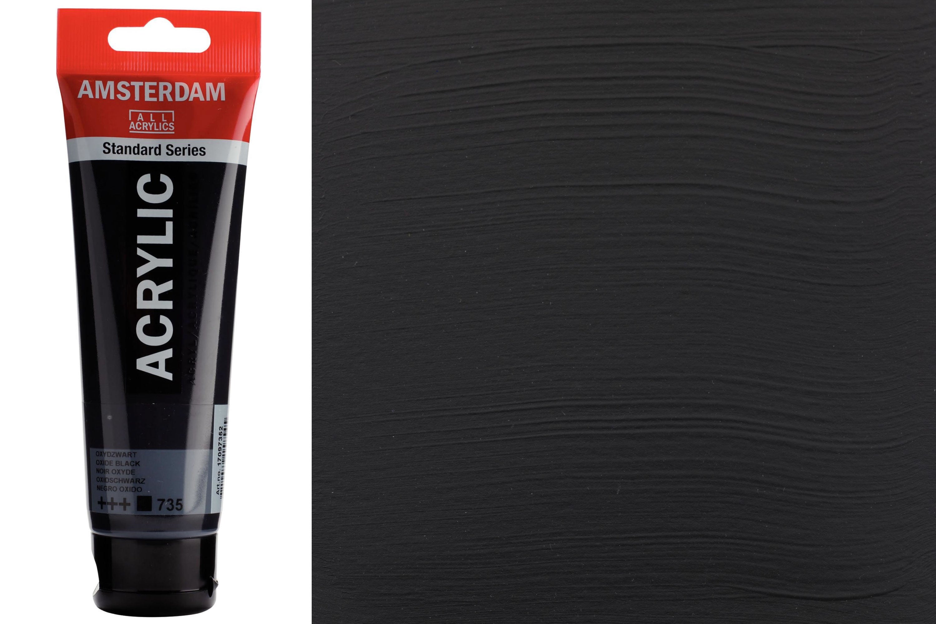 Amsterdam Standard Acrylic Colors, 120 mL, Oxide Black
