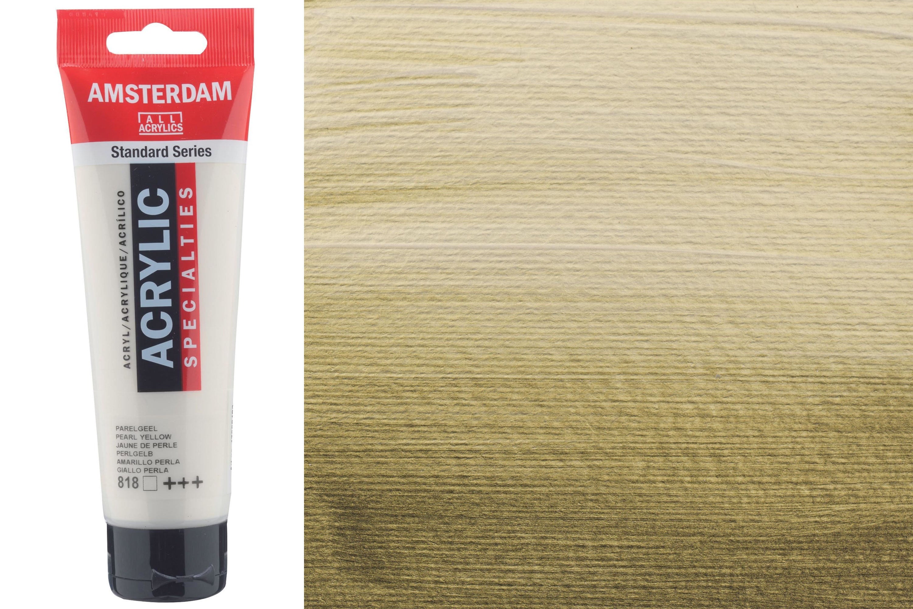 Amsterdam Standard Acrylic Colors, 120 mL, Pearl Yellow