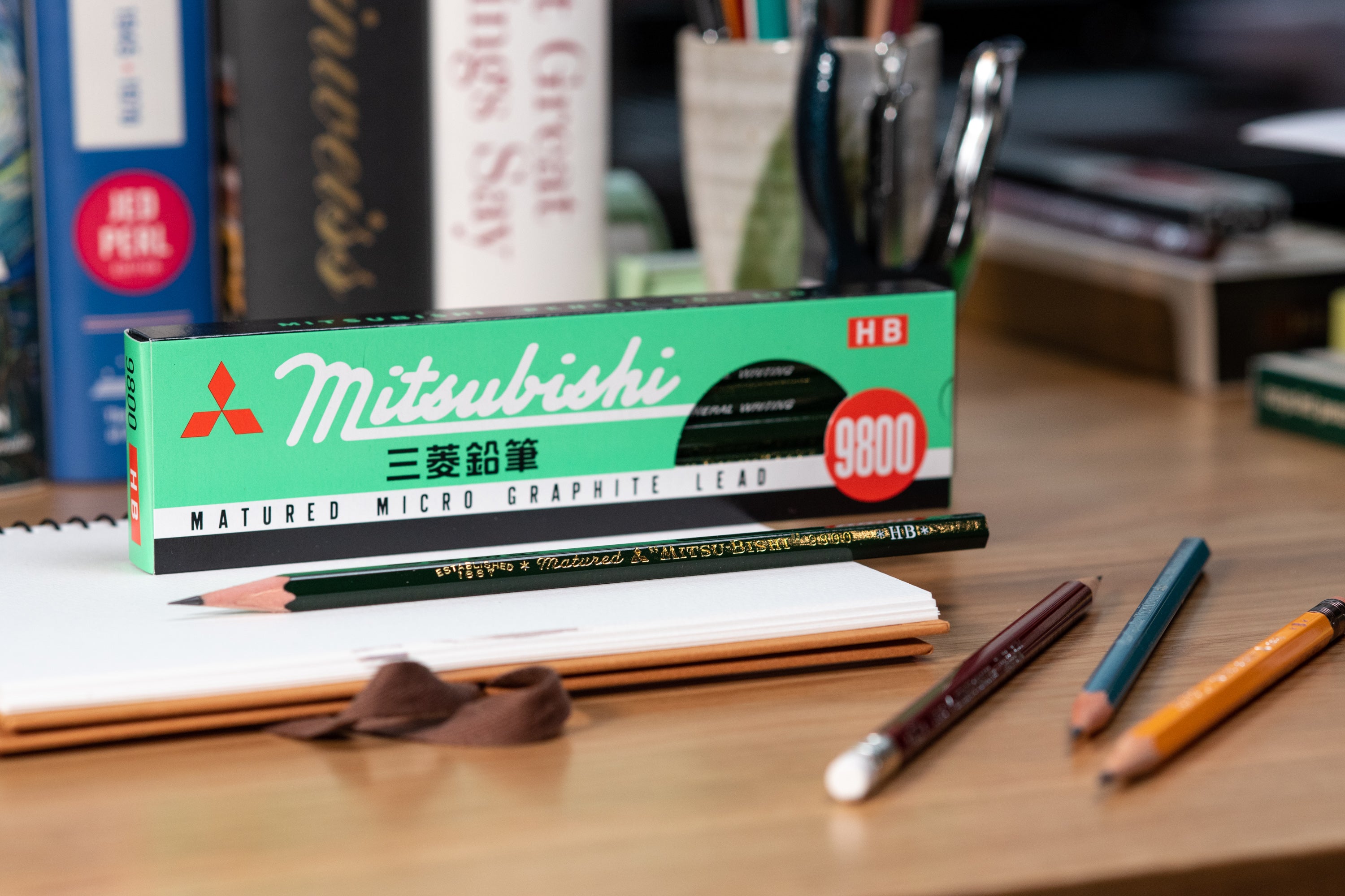 Mitsubishi Pencil Co. - Mitsubishi 9800 Pencil, HB, Set of 12 - St. Louis Art Supply