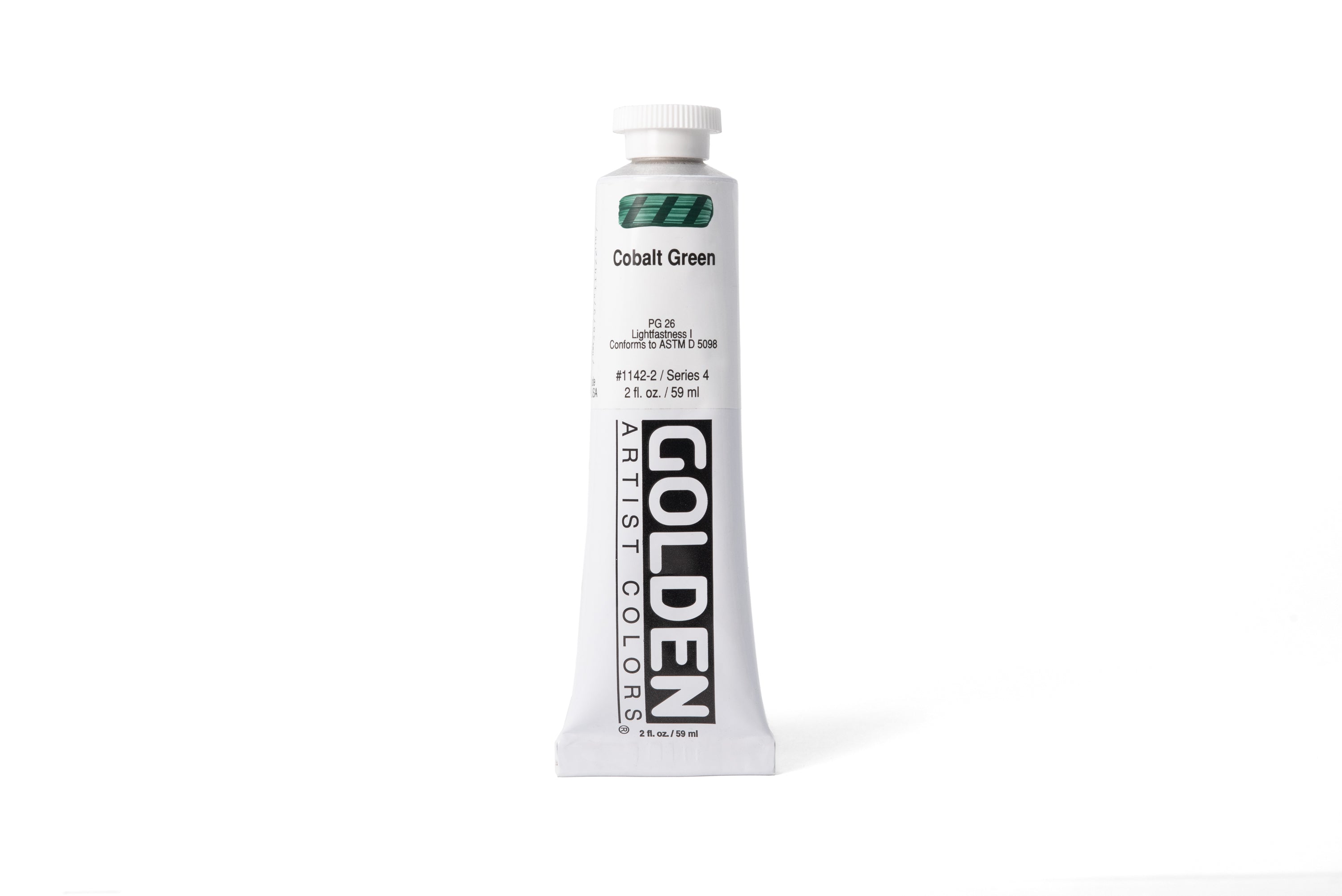 Golden Heavy Body Acrylics, Cobalt Green, 2 oz. Tube
