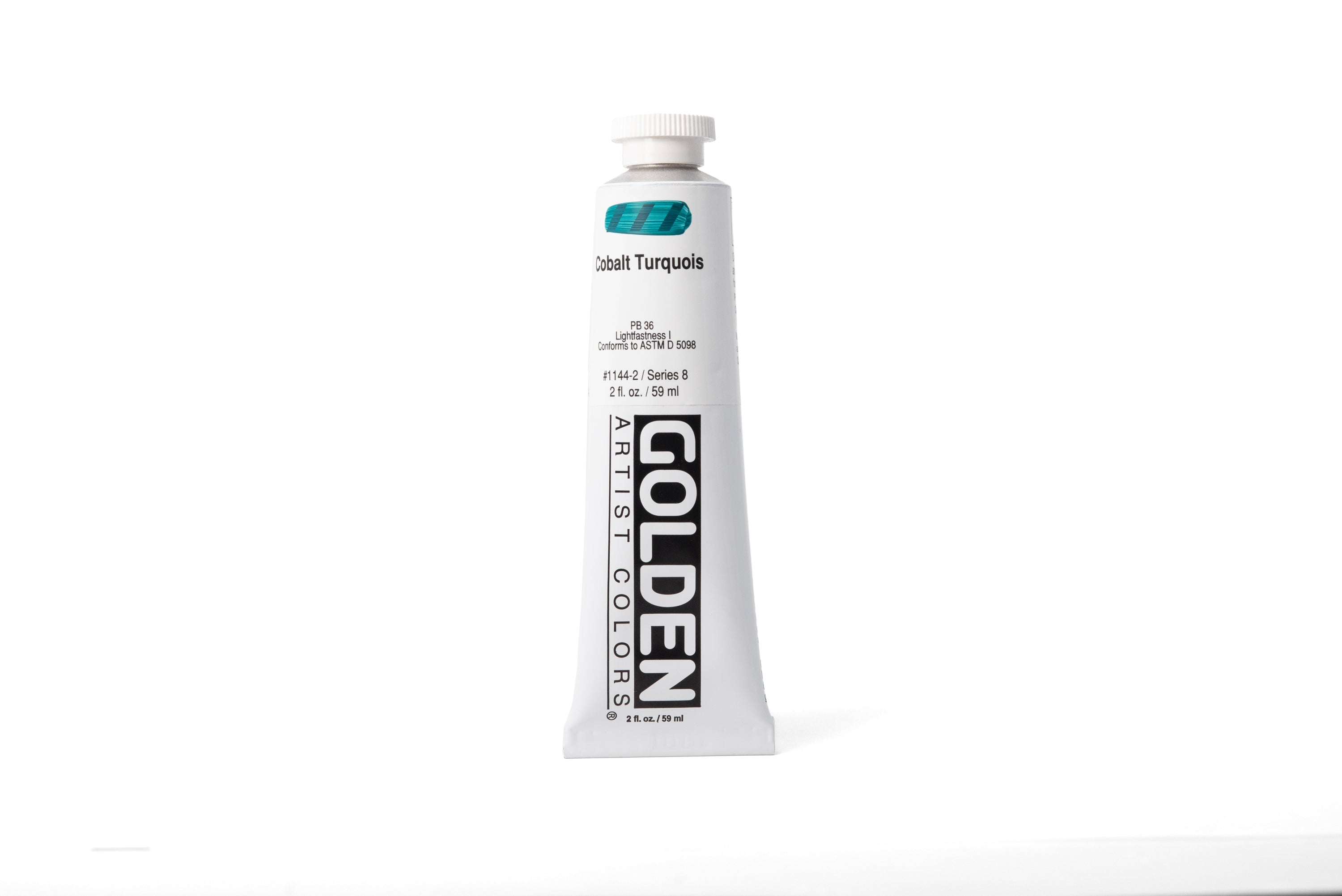 Golden Heavy Body Acrylics, Cobalt Turquoise, 2 oz. Tube
