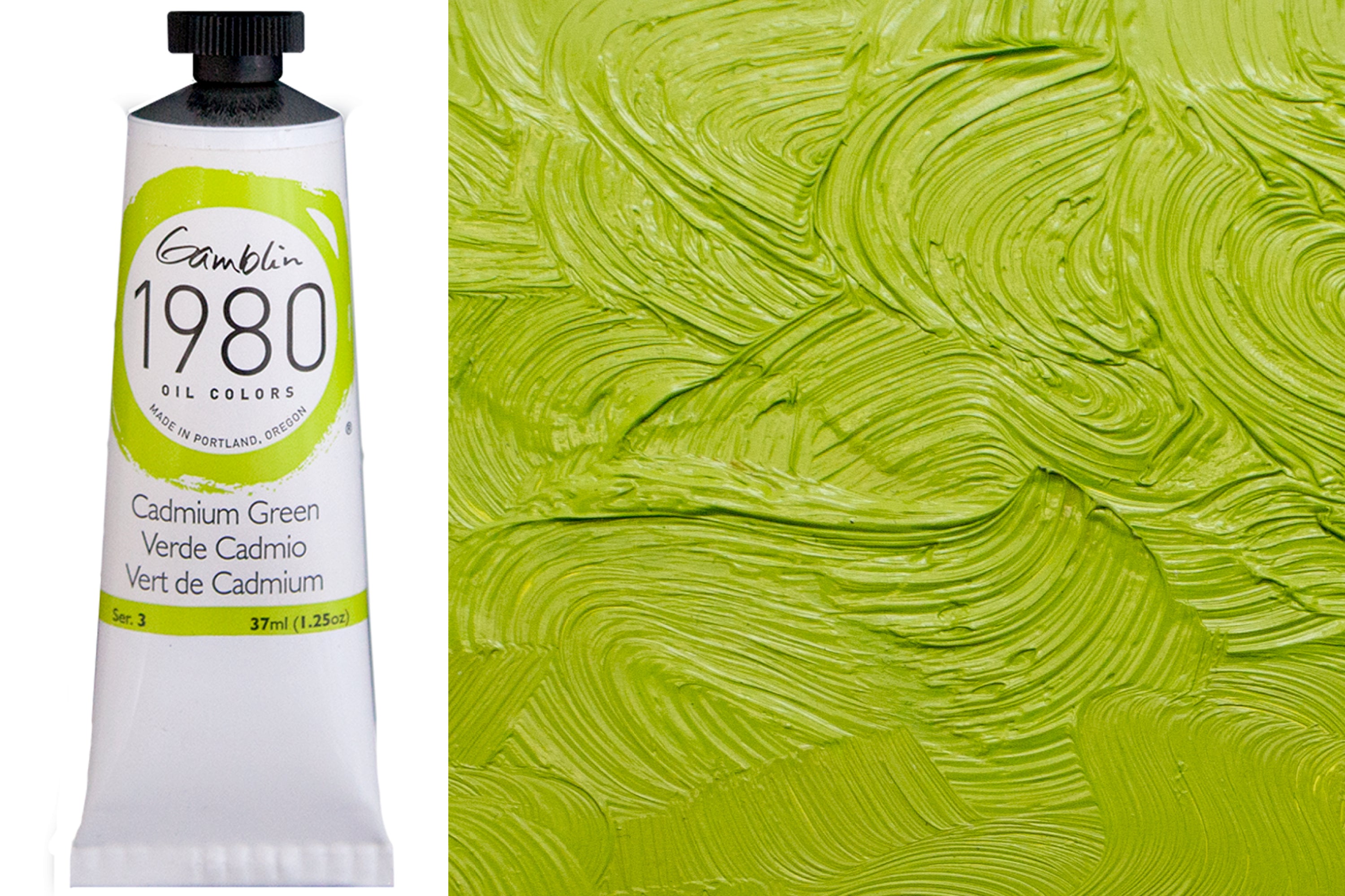 Gamblin 1980 Oil Colors, Cadmium Green