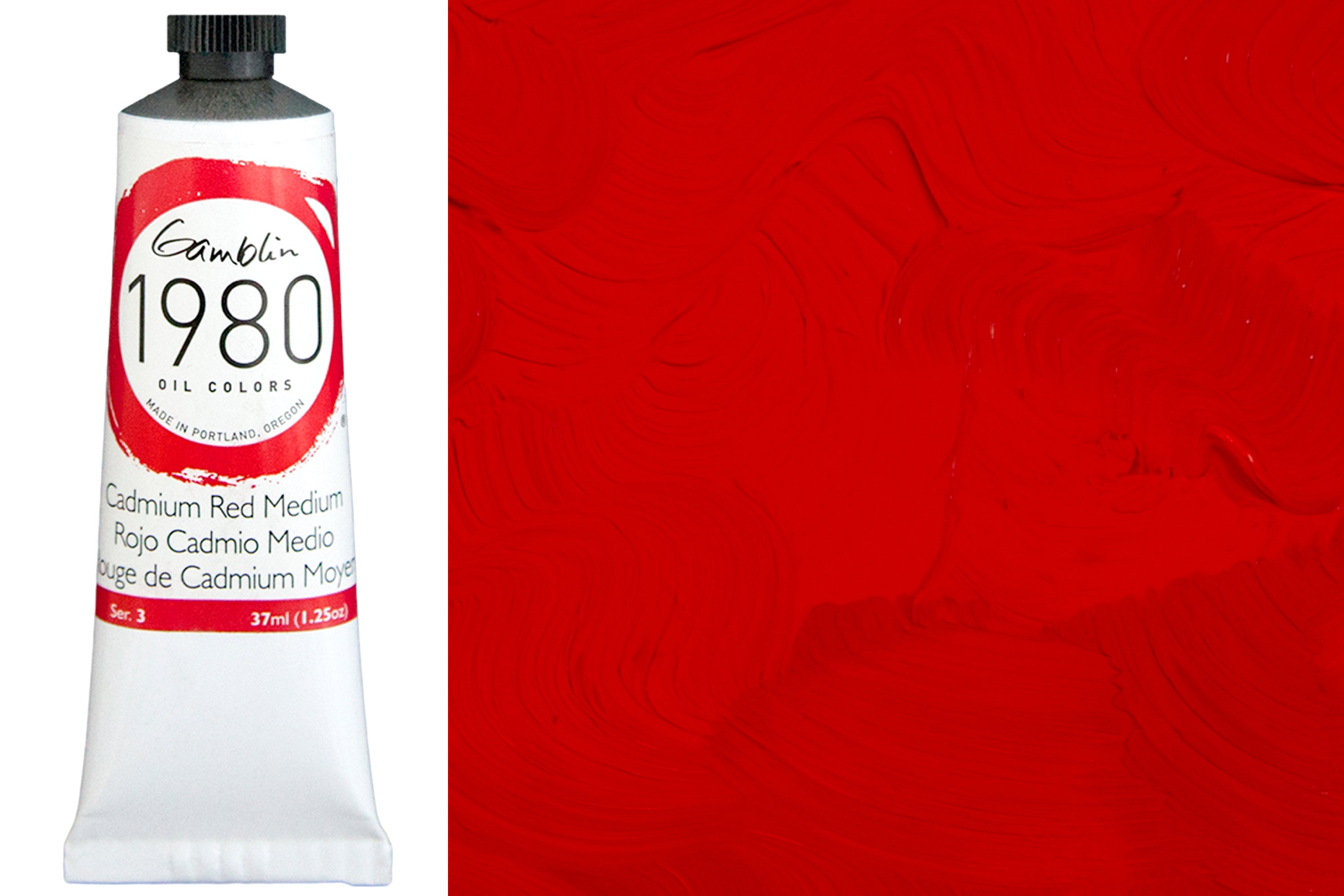 Gamblin 1980 Oil Colors, Cadmium Red Medium