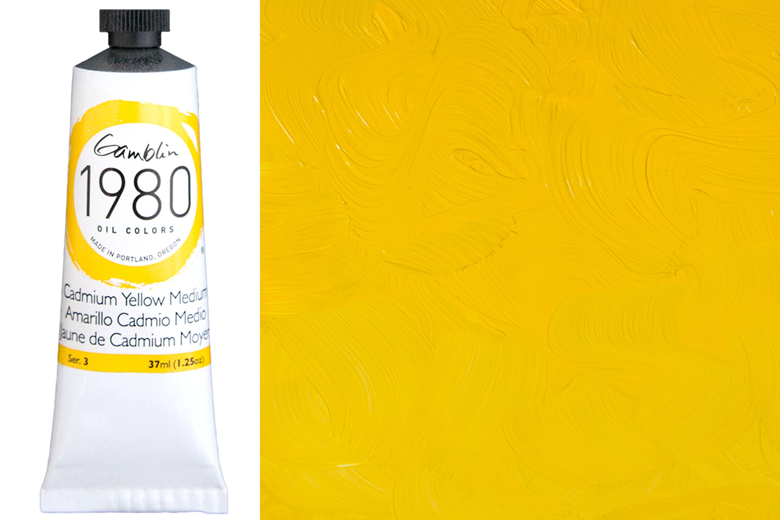 Gamblin 1980 Oil Colors, Cadmium Yellow Medium