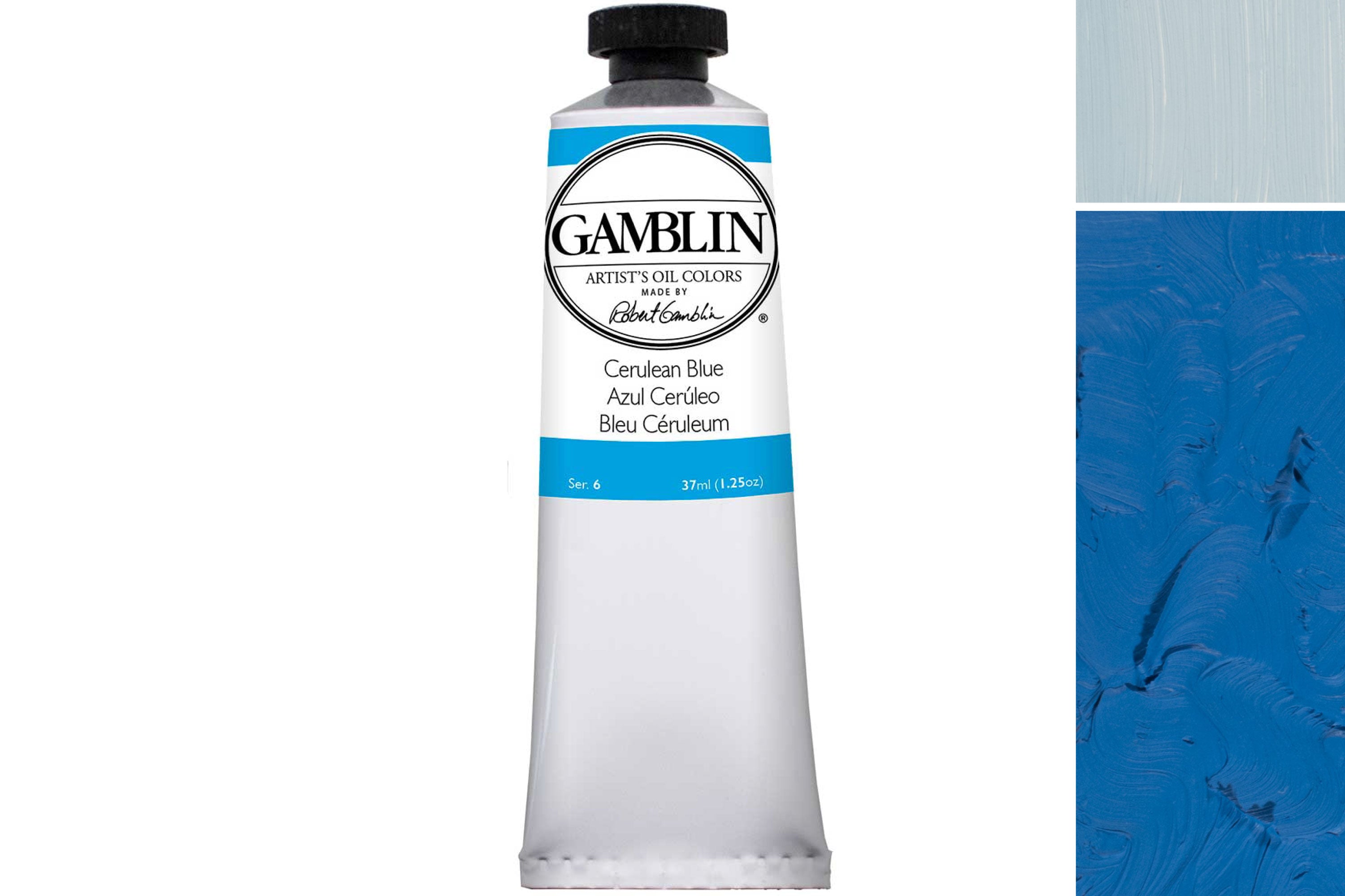 Gamblin Artist Oil Paint - Cerulean Blue 150 Ml Tube (Professional Grade)