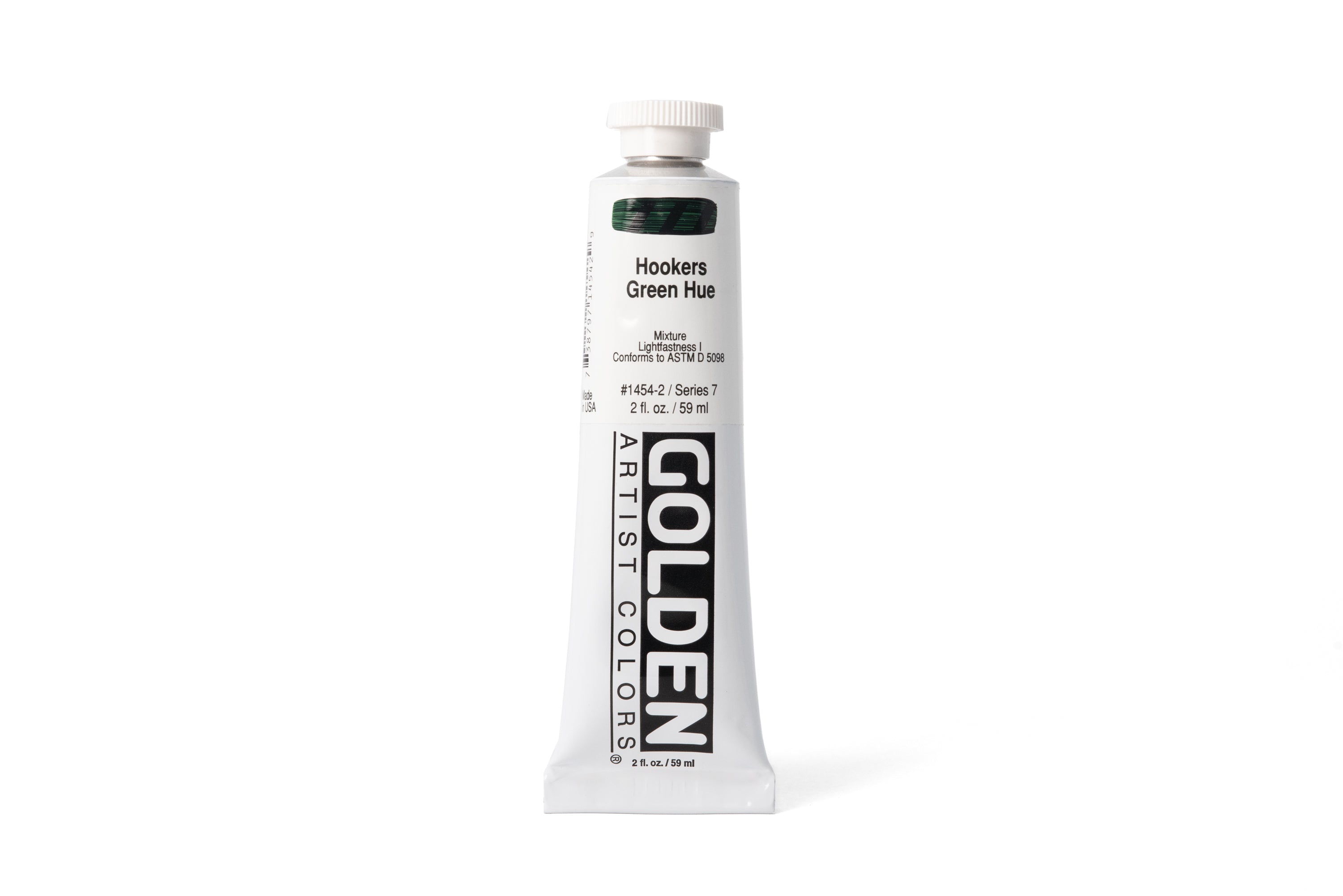 Golden Heavy Body Acrylics, Hookers Green Hue, 2 oz. Tube – St. Louis Art  Supply