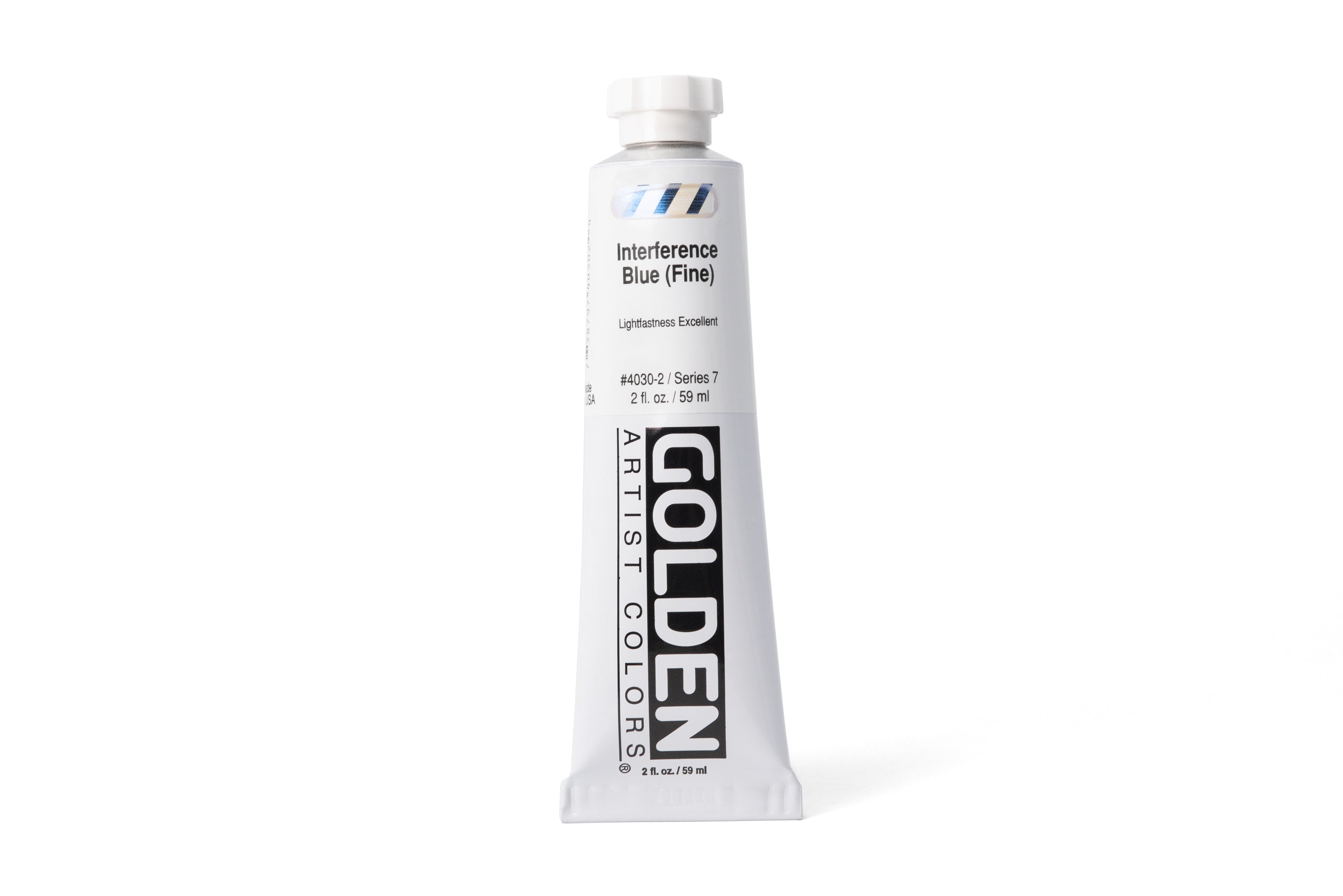 Golden Heavy Body Acrylics, Interference Blue (Fine), 2 oz. Tube