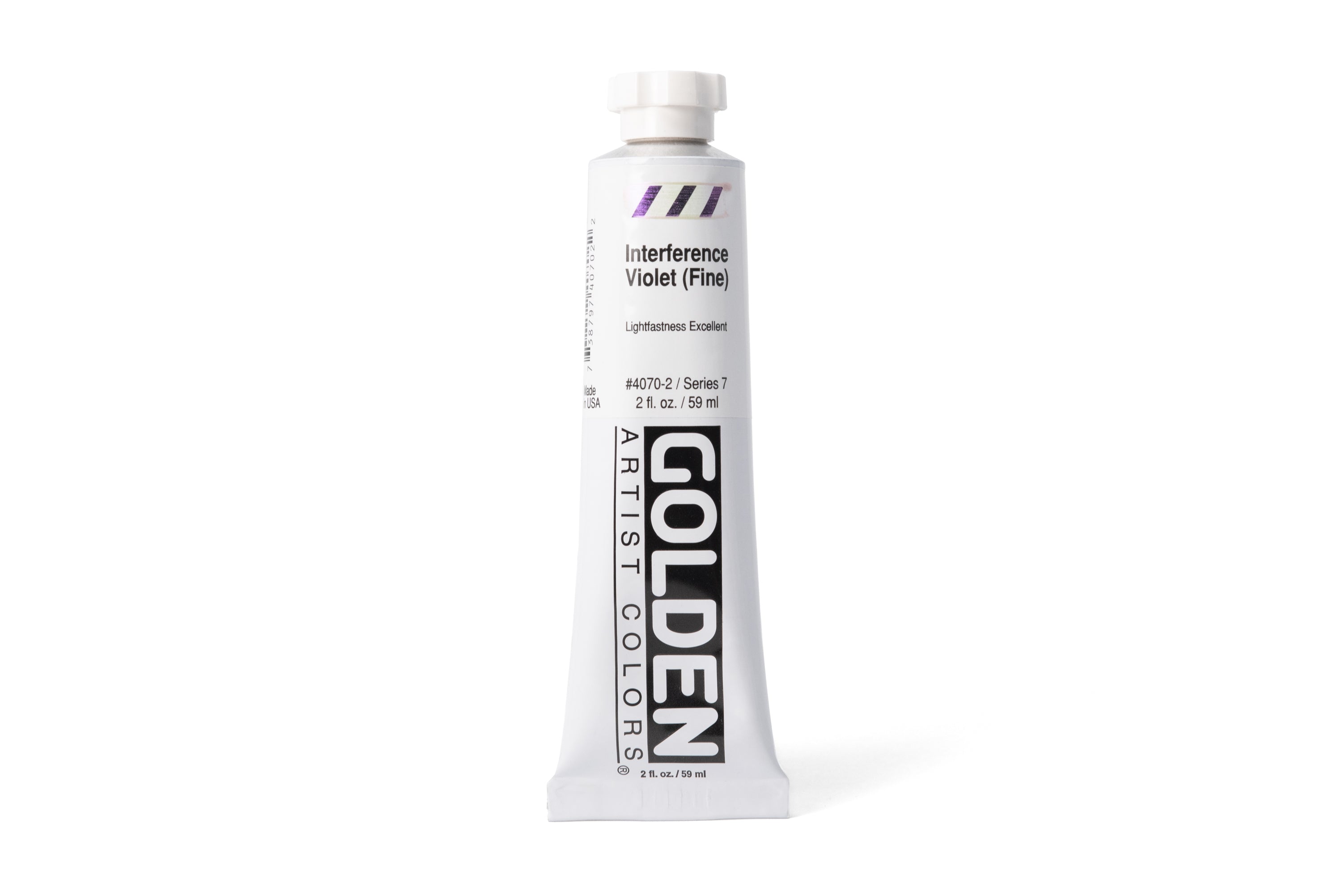 Golden Heavy Body Acrylics, Interference Violet (Fine), 2 oz. Tube