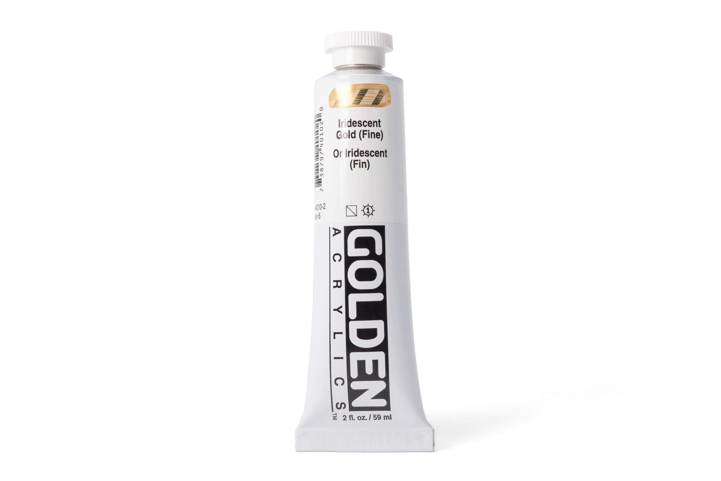 Golden Heavy Body Acrylics, Iridescent Gold (Fine), 2 oz. Tube