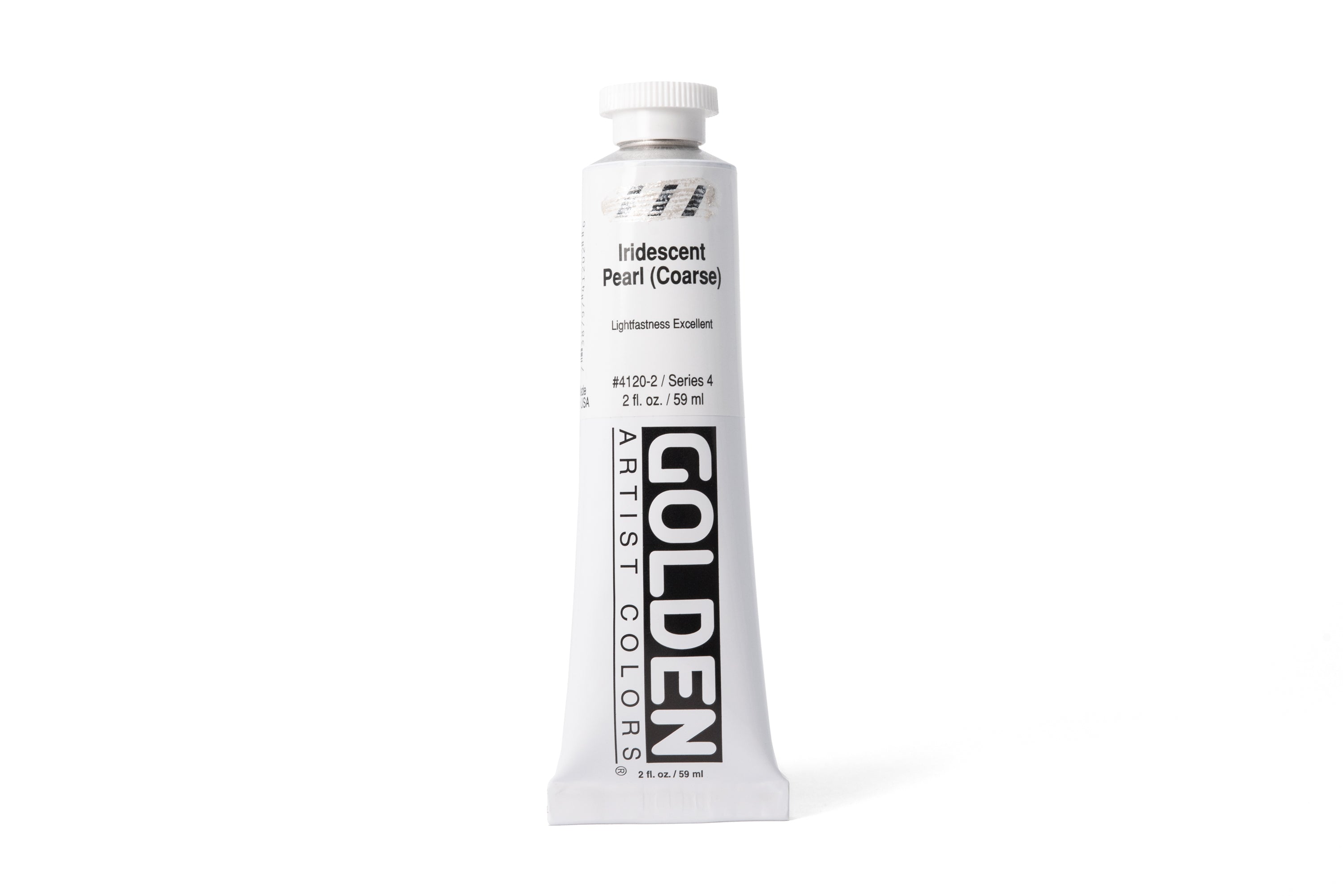 Golden Heavy Body Acrylics, Iridescent Pearl (Coarse), 2 oz. Tube