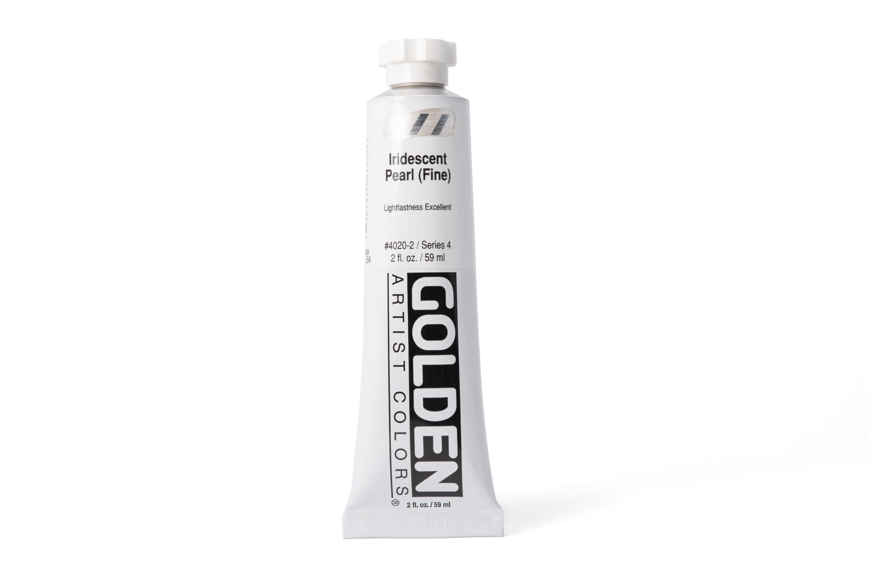 Golden Heavy Body Acrylics, Iridescent Pearl (Fine), 2 oz. Tube