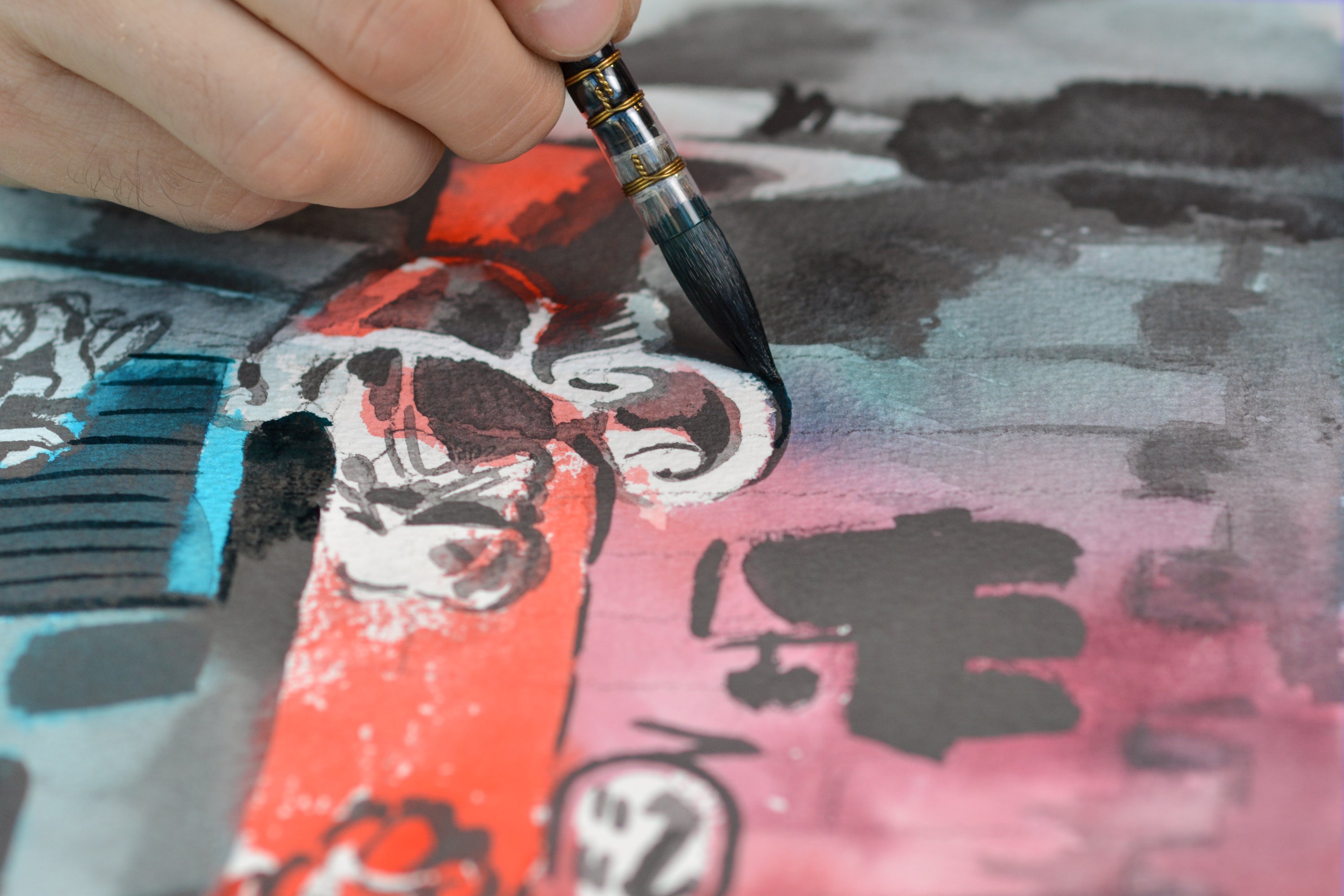 Kuretake - ink-café Meiji no Iro Fountain Pen Ink, #533 Shimbashi-iro - St. Louis Art Supply