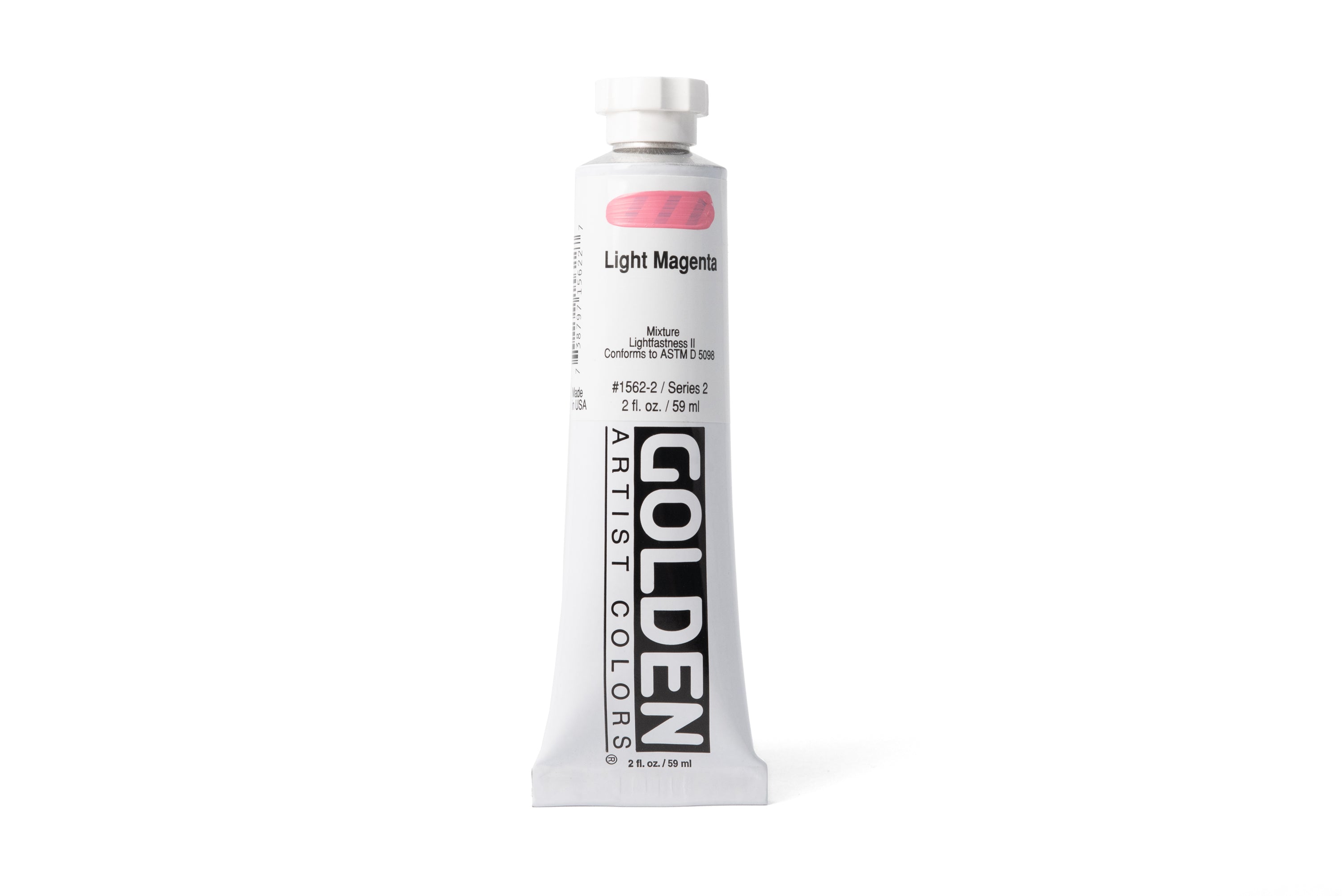Golden Heavy Body Acrylics, Light Magenta, 2 oz. Tube