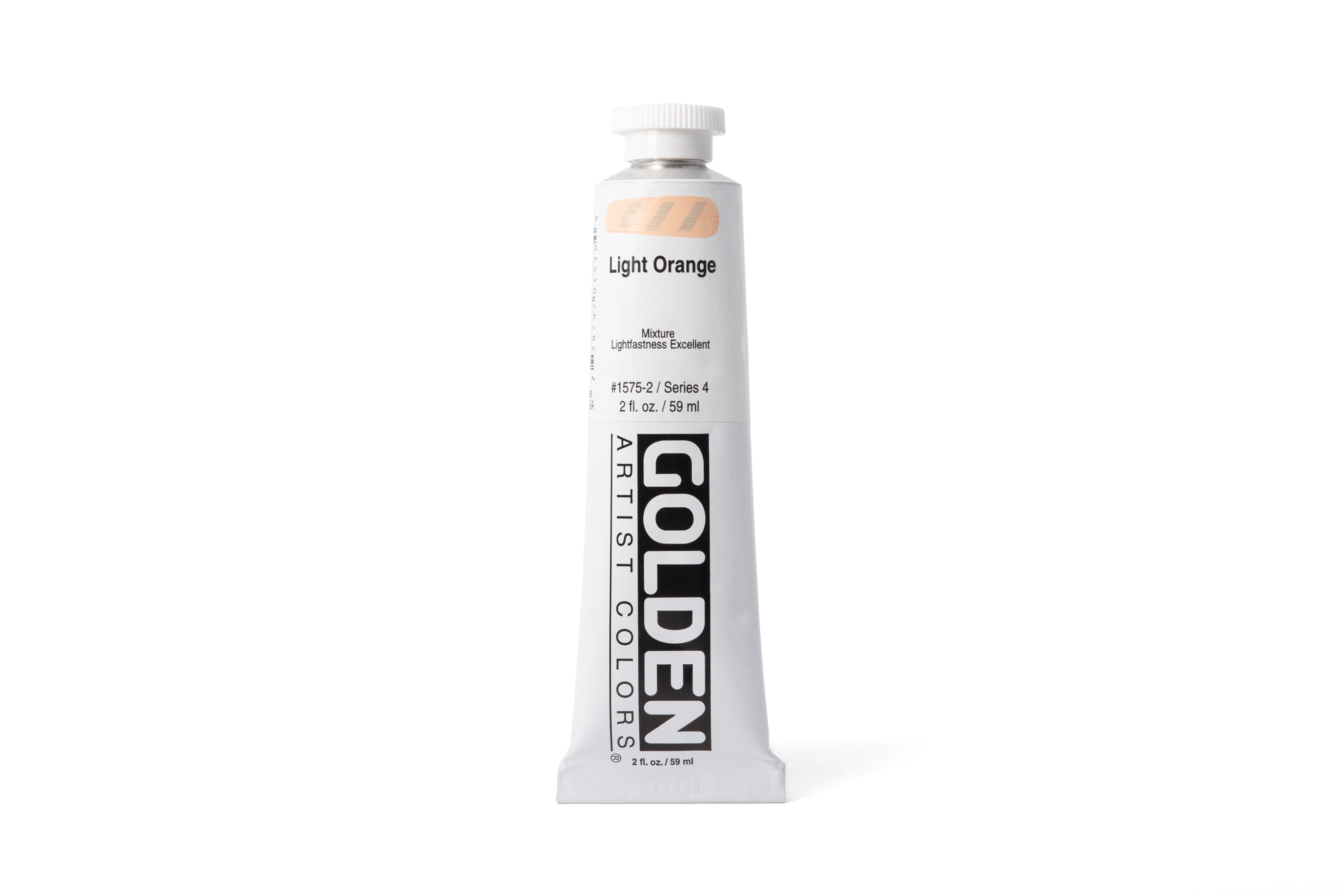 Golden Heavy Body Acrylics, Light Orange, 2 oz. Tube
