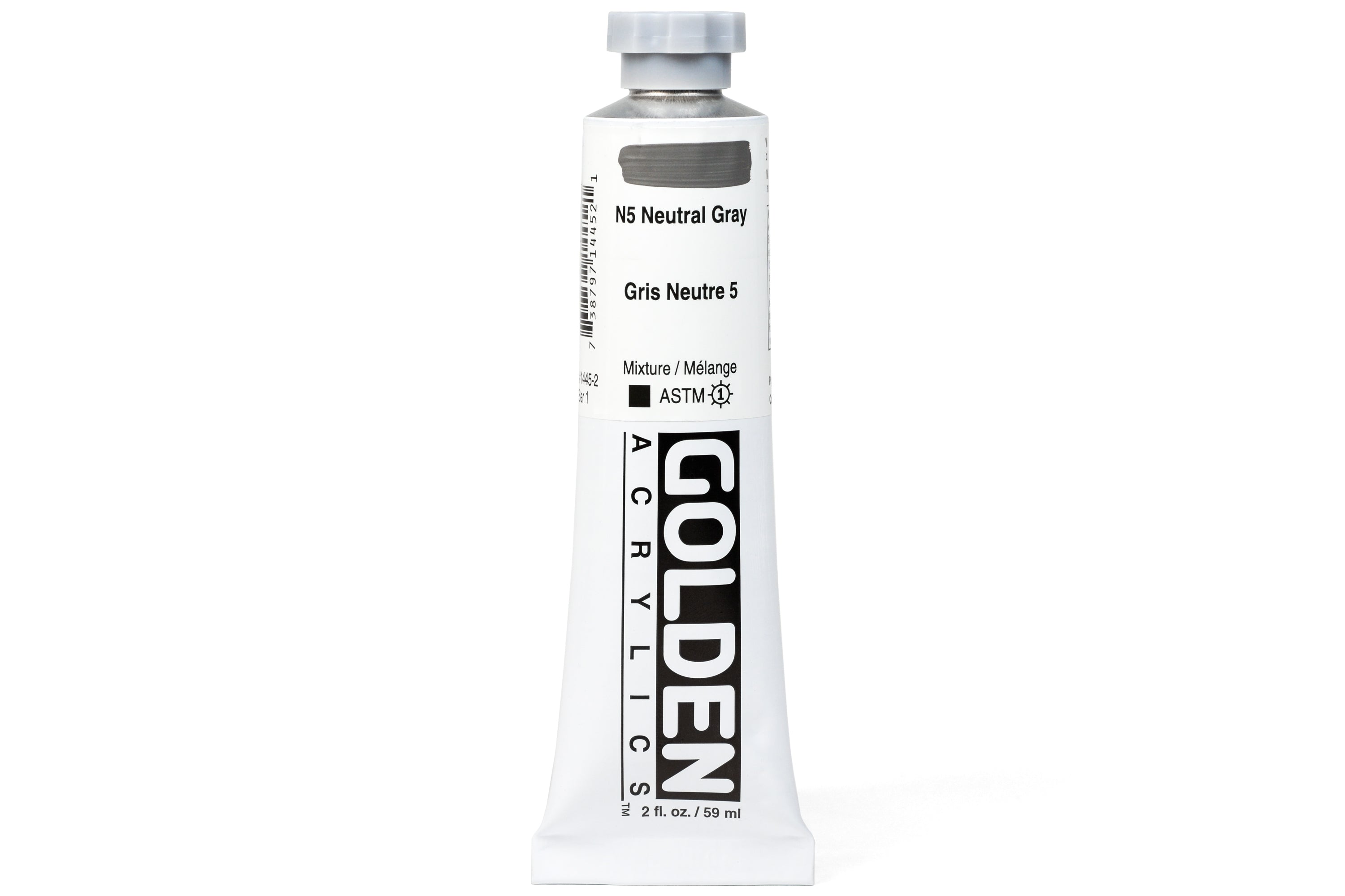 Golden Heavy Body Acrylics, Neutral Gray N5
