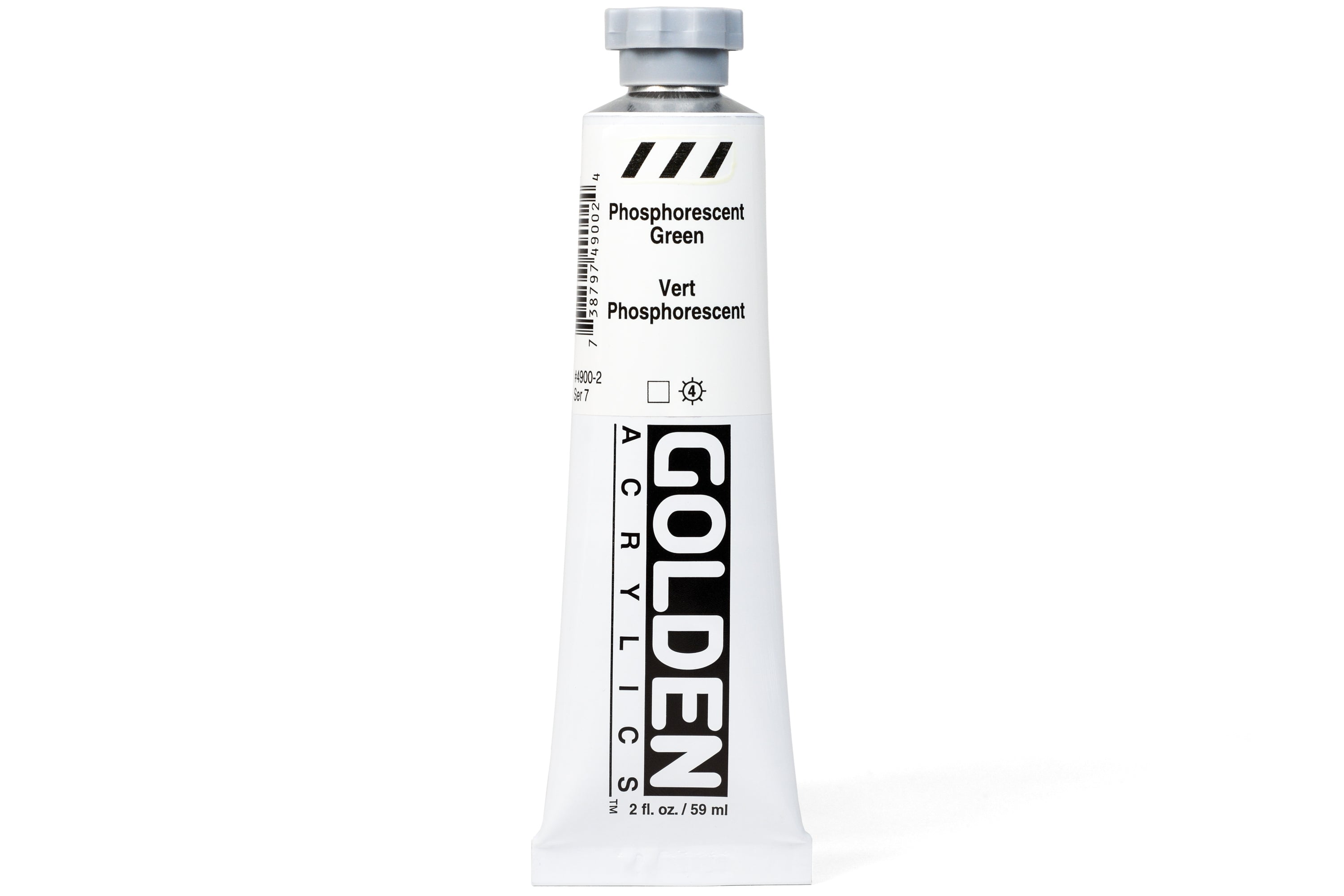 Golden Heavy Body Acrylics, Phosphorescent Green, 2 oz. Tube