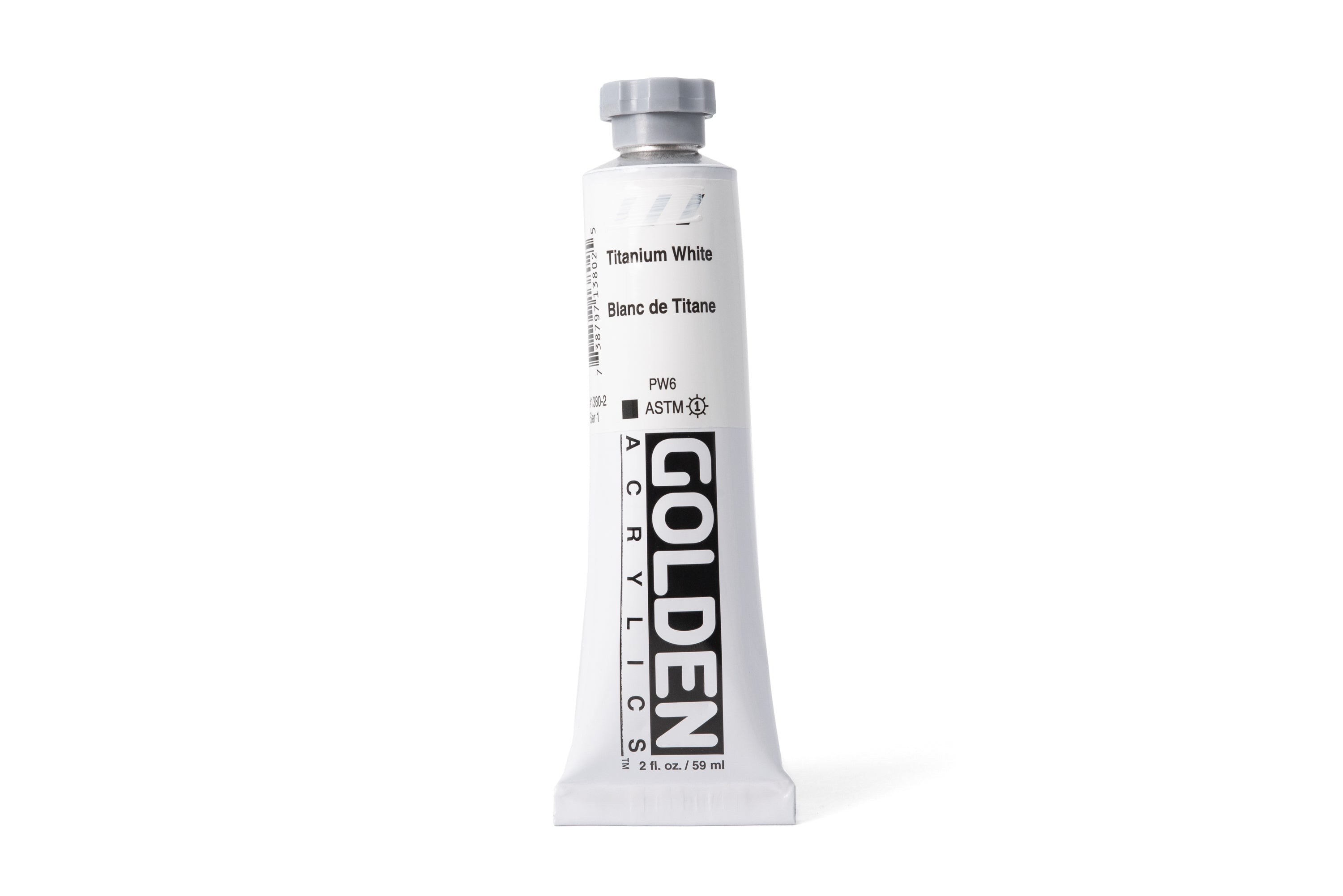 Golden Heavy Body Acrylics, Titanium White, 2 oz. Tube