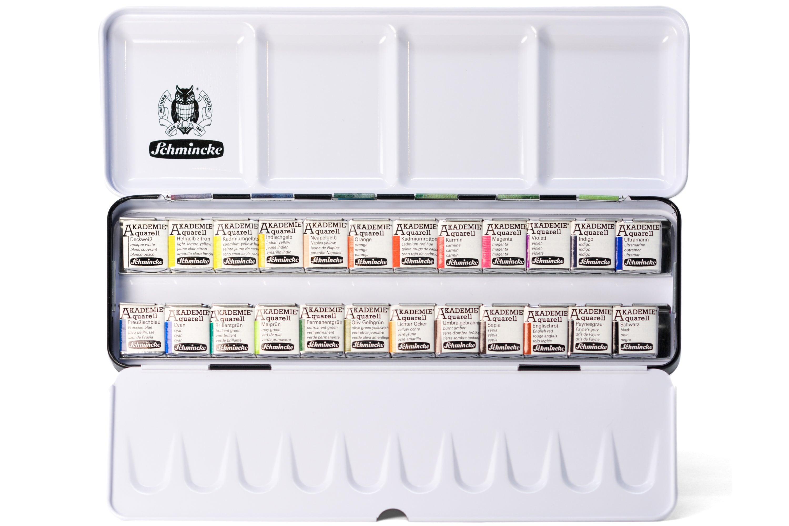 Schmincke - Akademie Watercolors, Special Set of 24 - St. Louis Art Supply