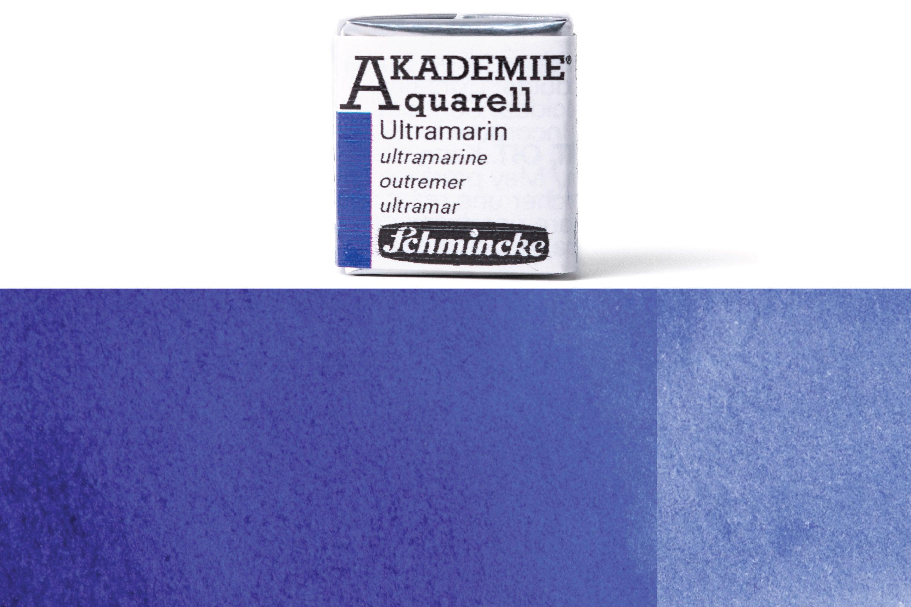 Schmincke - Akademie Watercolor Half Pan, #443 Ultramarine - St. Louis Art Supply