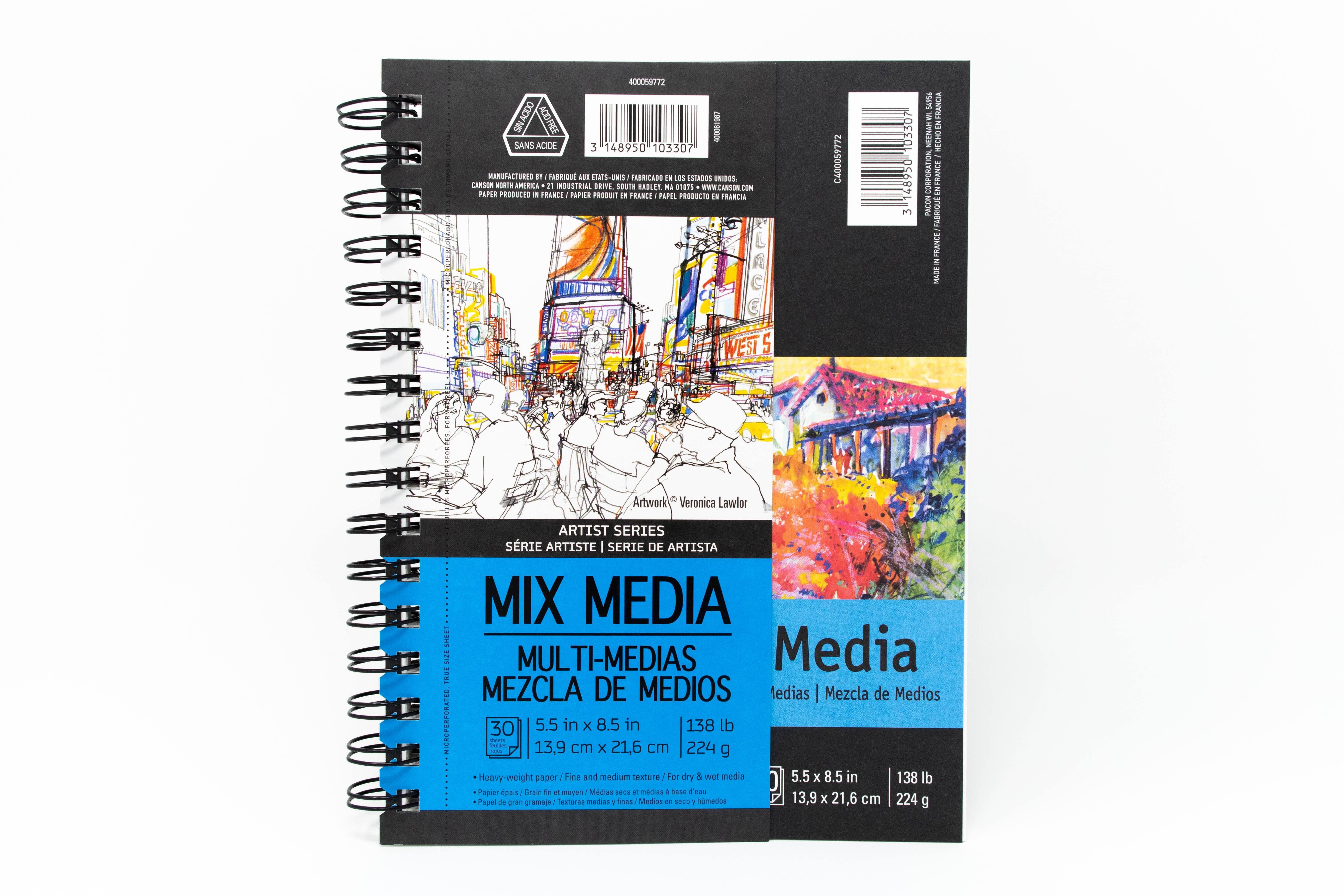 Canson Artist Series Mixed Media Book - 12 x 9, 30 Sheets