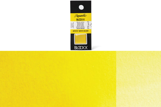 Blockx - Blockx Watercolor Half Pan, #212 Blockx Yellow - St. Louis Art Supply