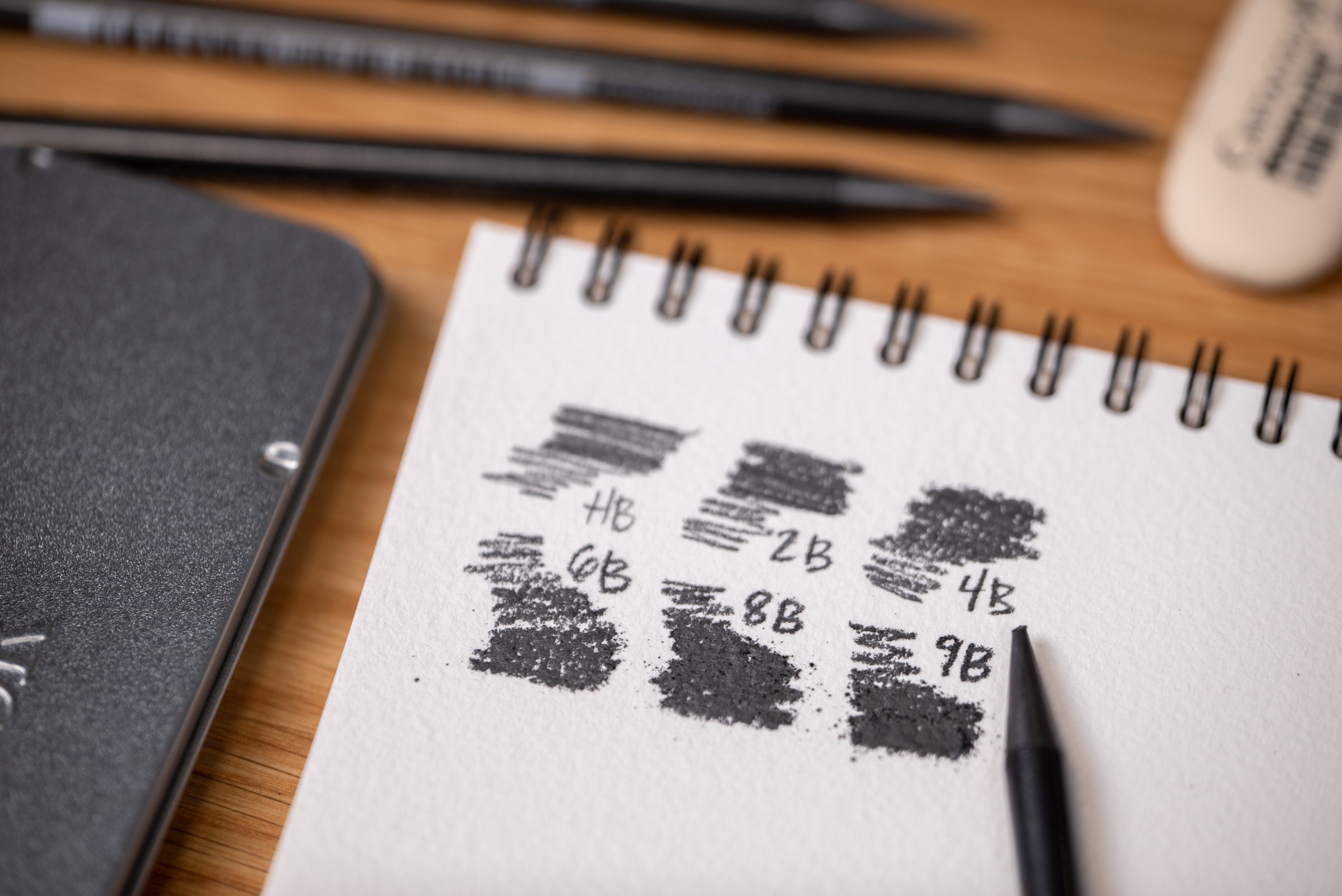 Monolith Woodless Graphite, Set of 6 with Eraser