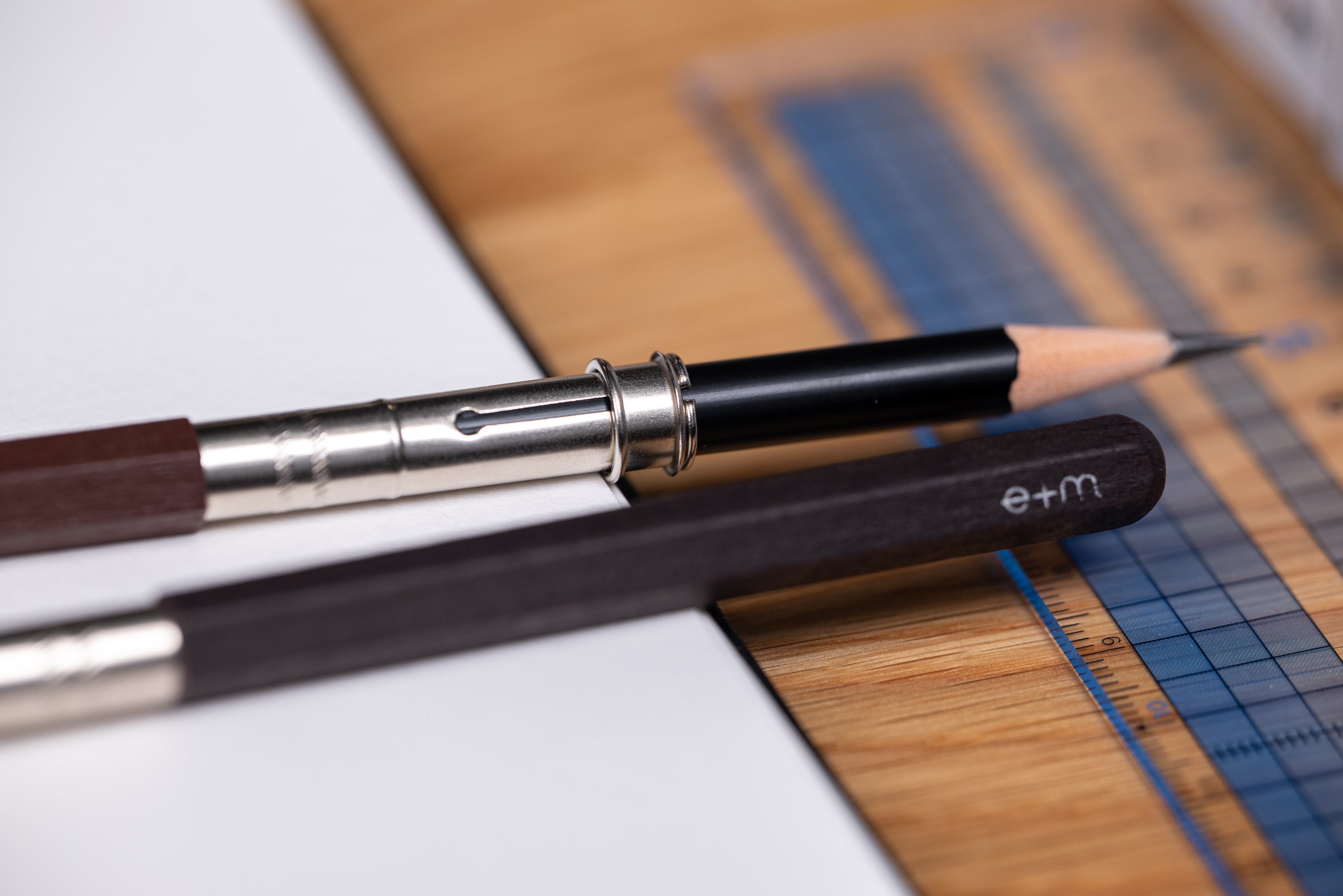 Peanpole Wooden Pencil Extender, Deep Brown