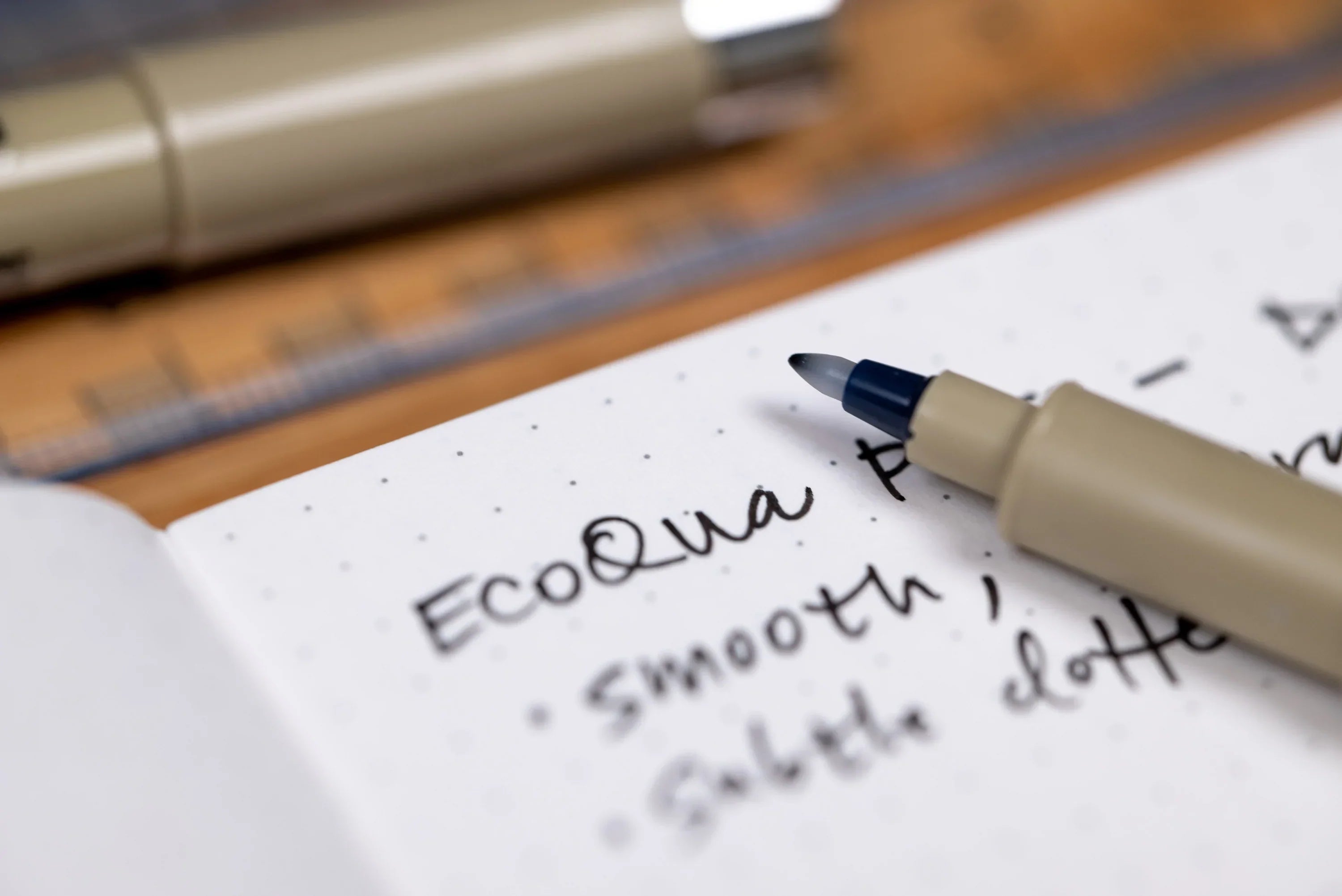 Ecoqua Plus Clothbound Notebook, A5 Dot Grid, Black