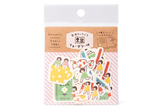 Furukawa Paper Works - Washi Sticker Pack, Desktop Village - St. Louis Art Supply
