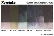 Kuretake - Gansai Tambi Graphite Colors, Set of 6 - St. Louis Art Supply