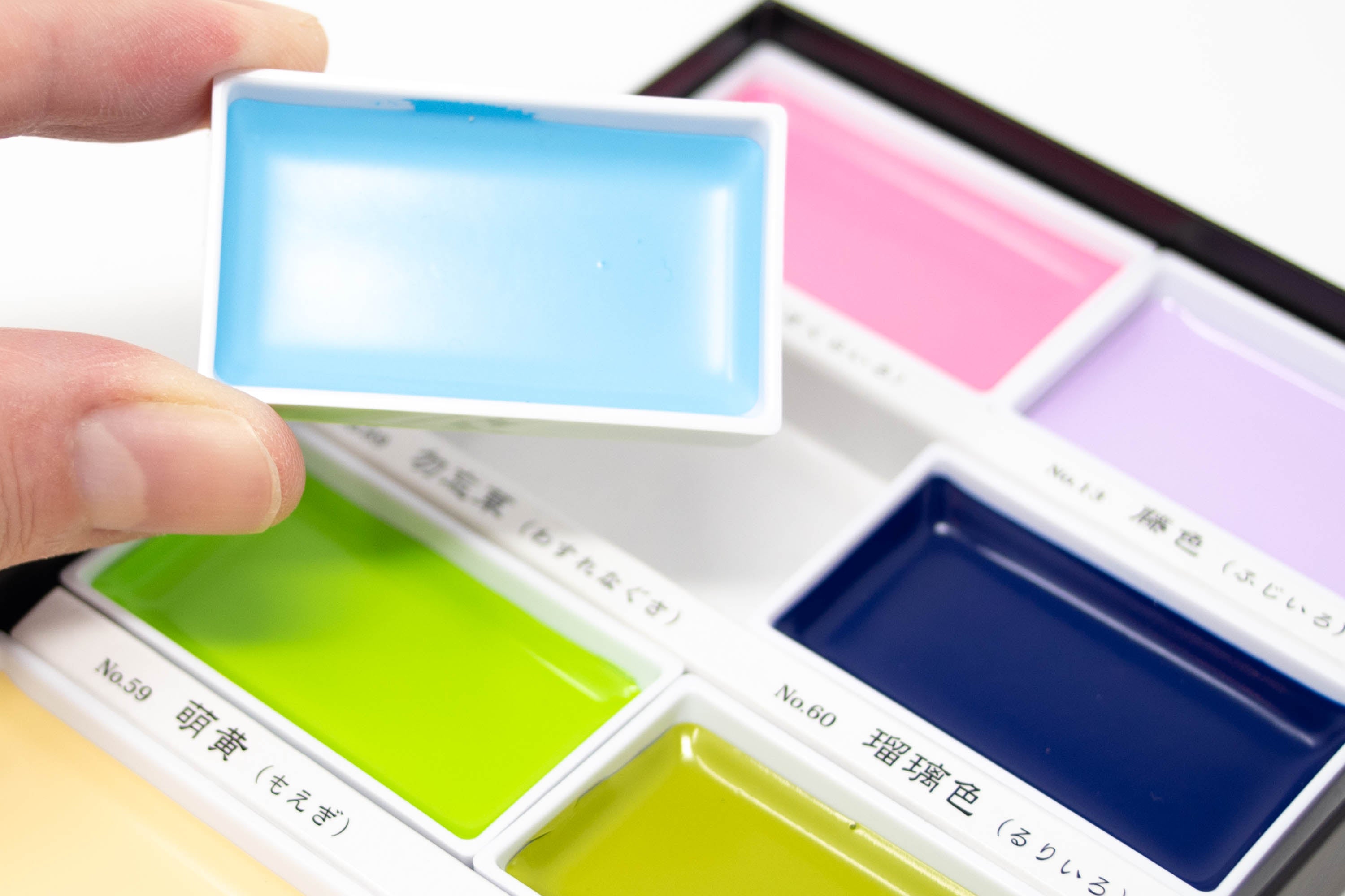 Kuretake - Gansai Tambi Watercolors, #69 Horizon Blue - St. Louis Art Supply