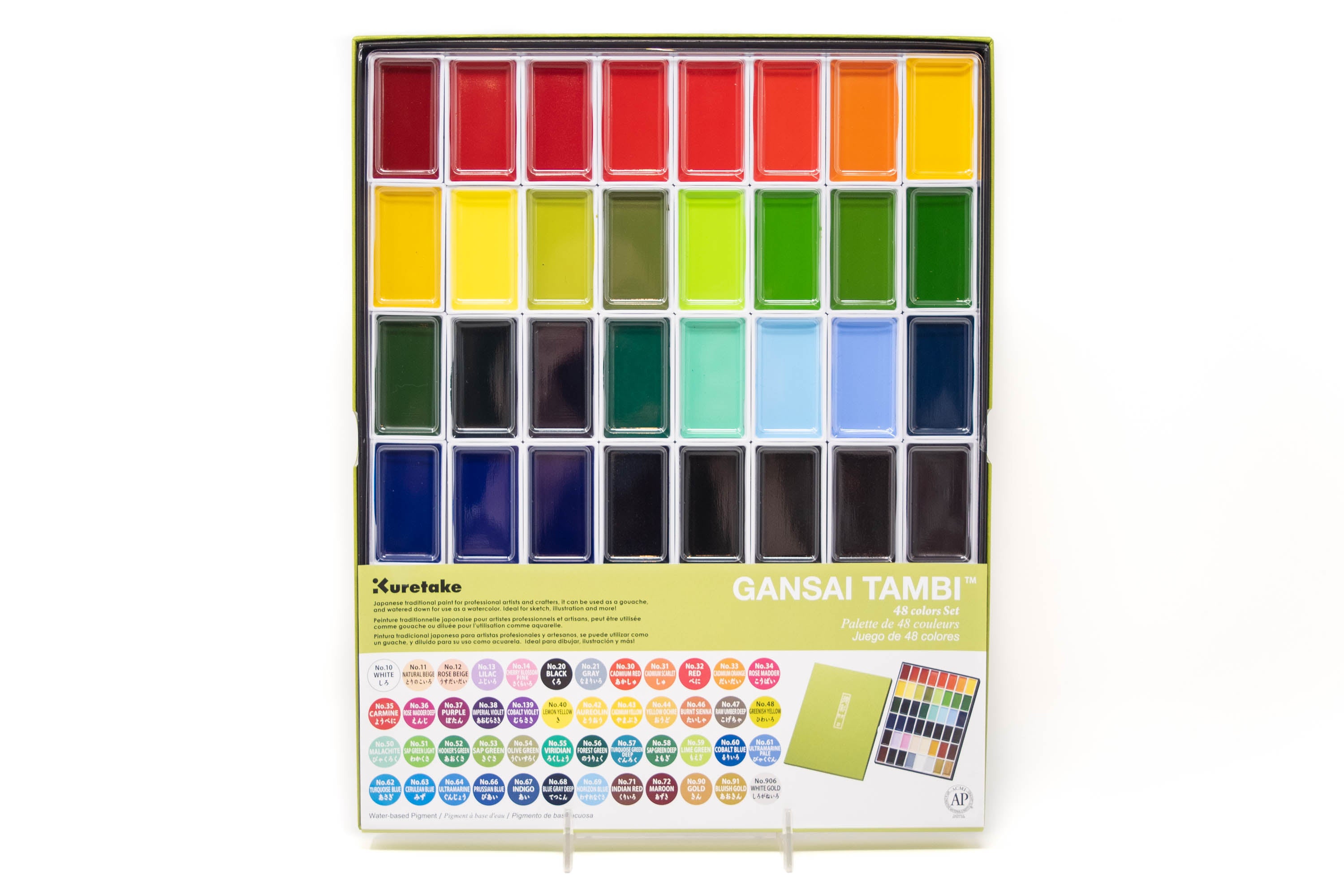 Kuretake - Gansai Tambi watercolor set, 48 colors - St. Louis Art Supply