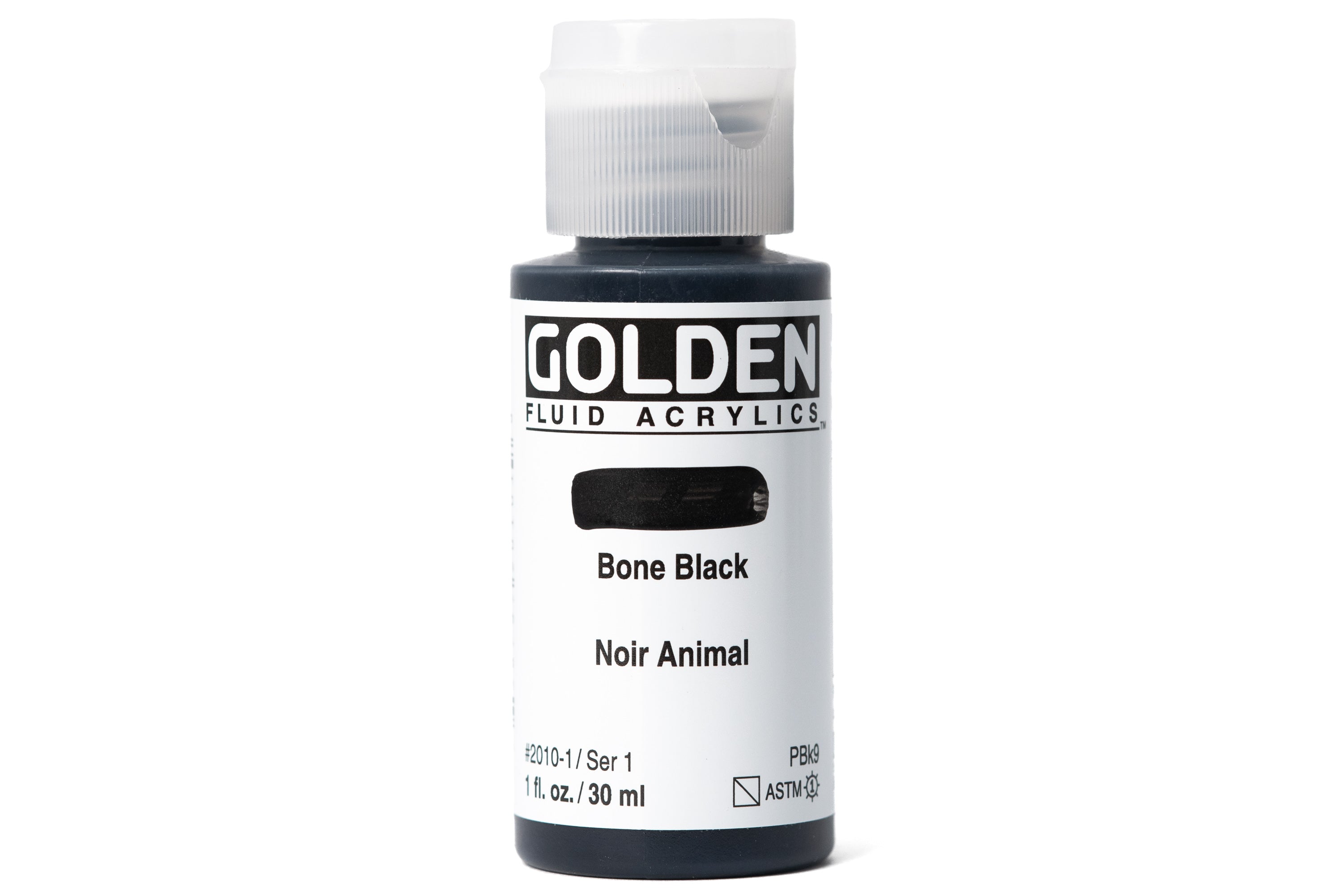 Golden - Golden Fluid Acrylics, Bone Black - St. Louis Art Supply